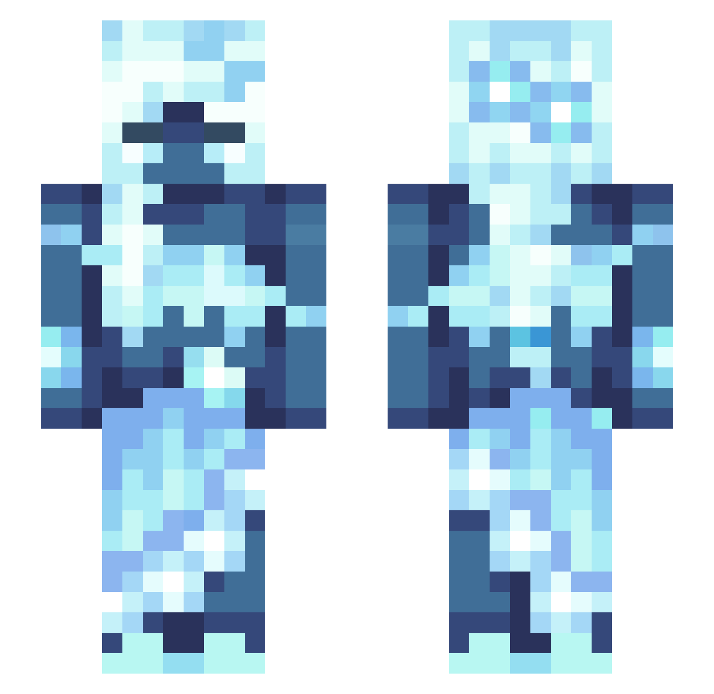 GstarIvano356 Minecraft skin, front and back view