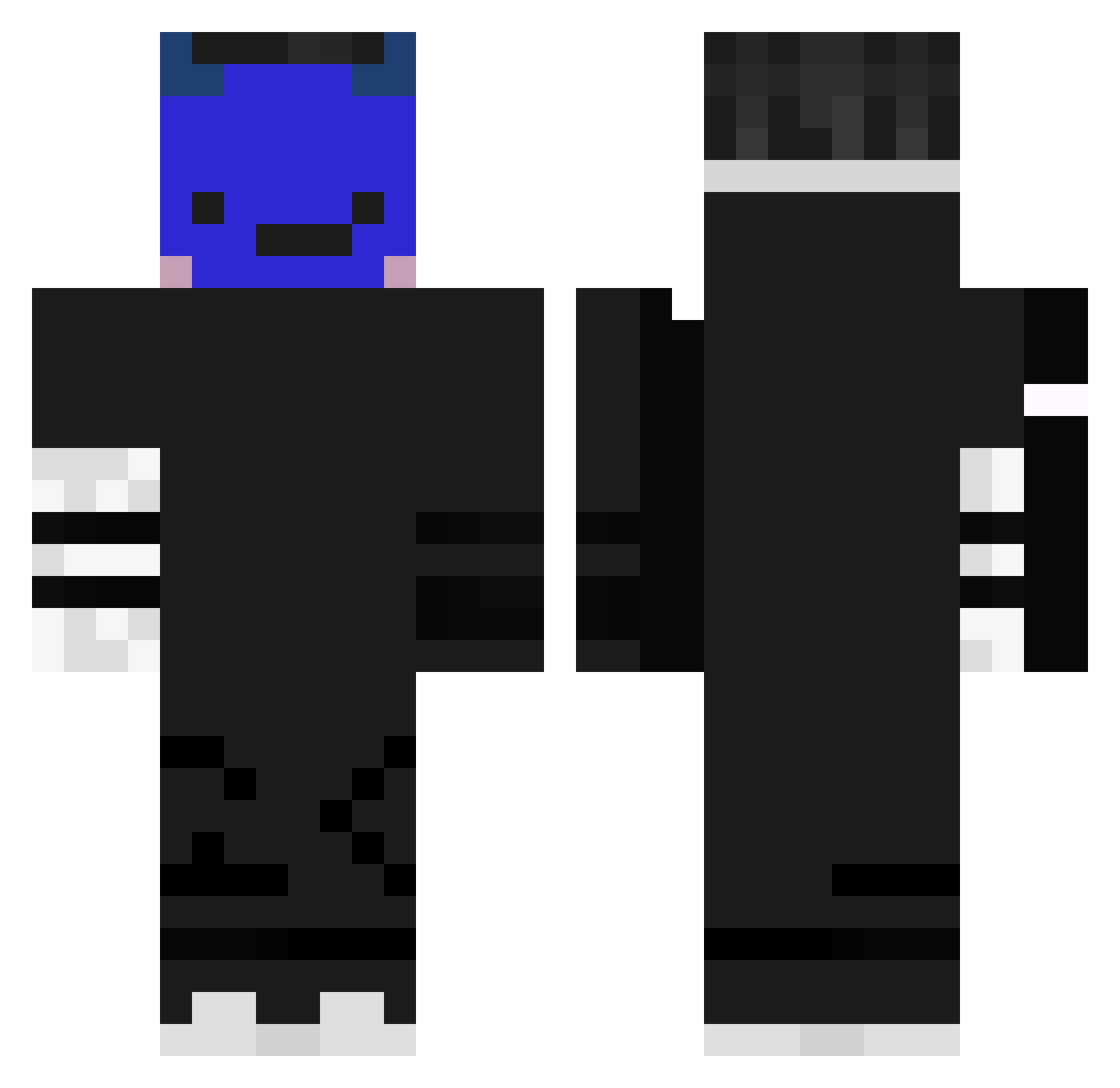Freddy248 Minecraft skin, front and back view