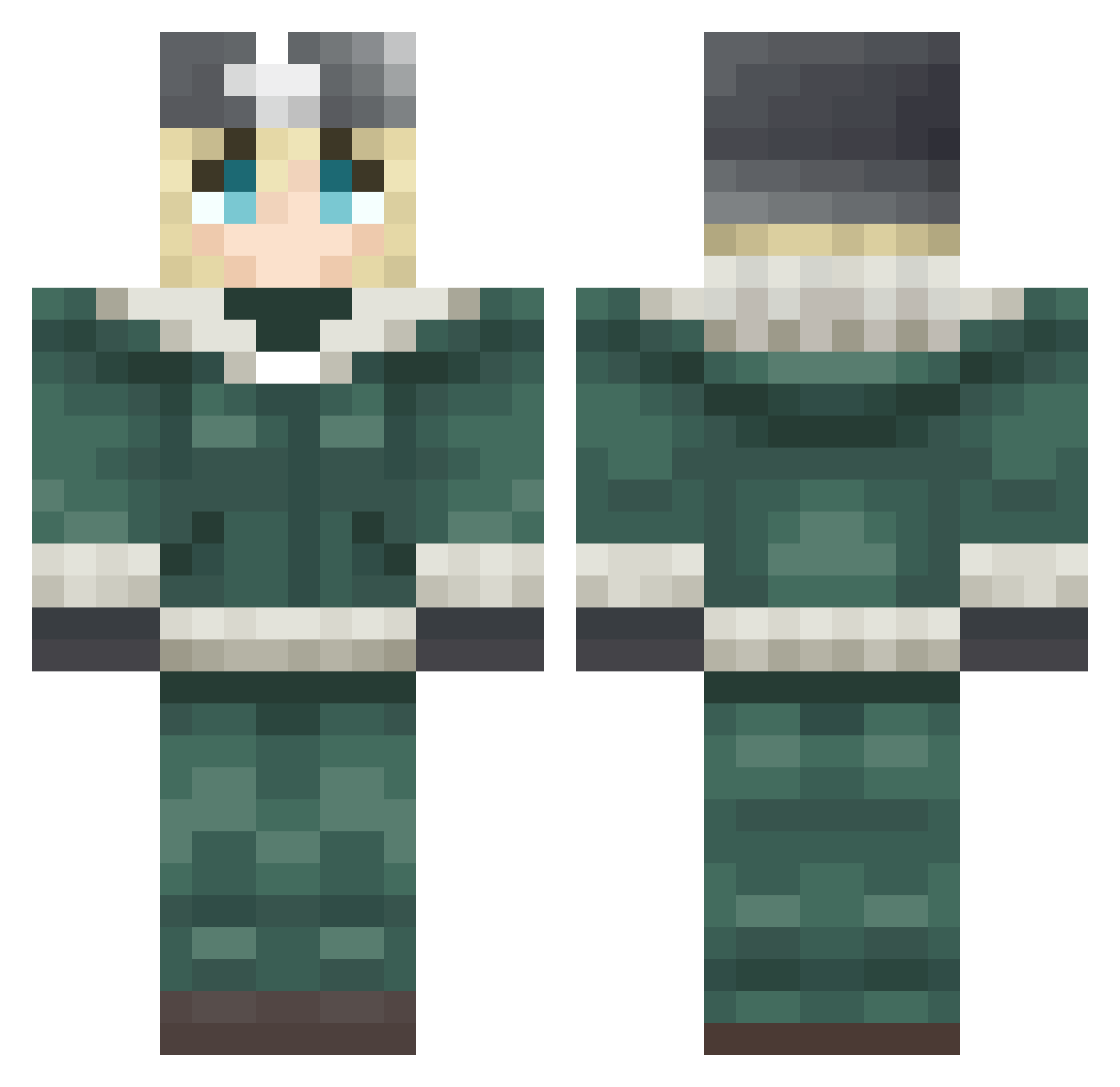 chuf___ Minecraft skin, front and back view