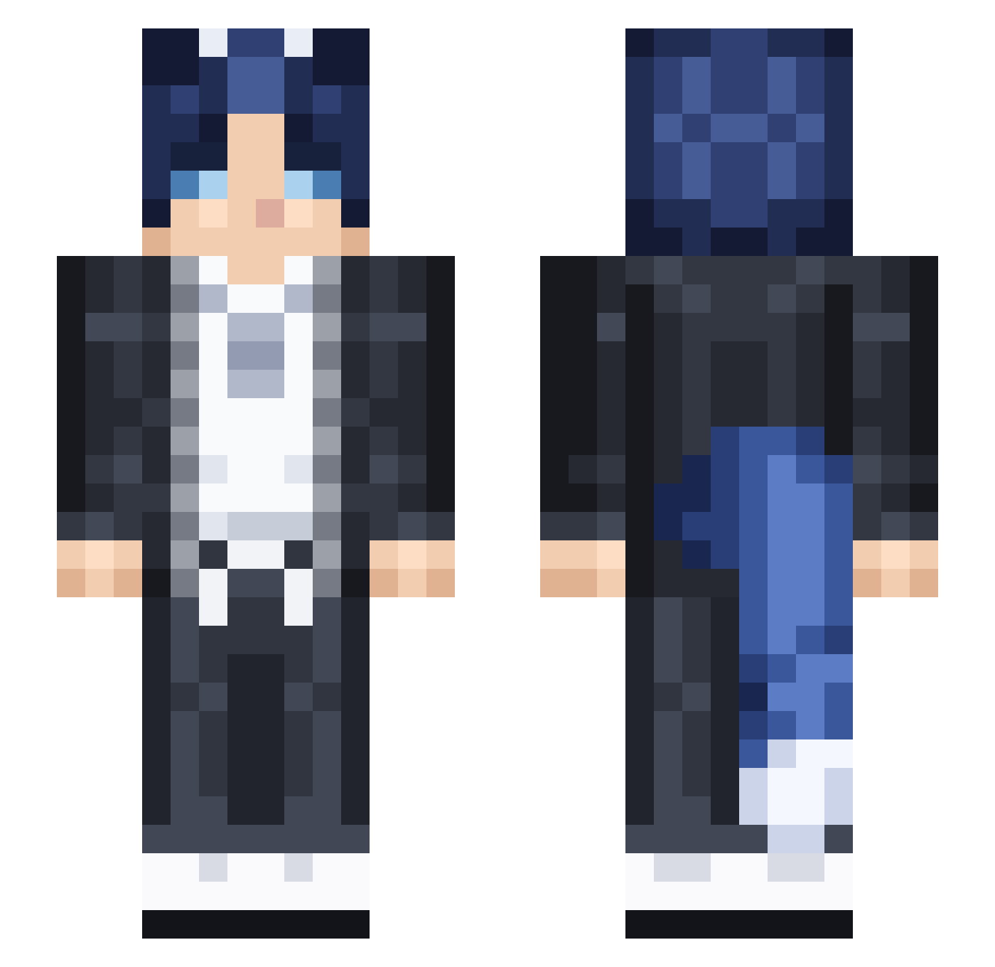 senseidanielll Minecraft skin, front and back view