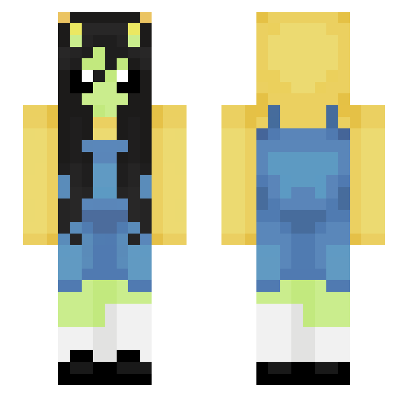 hartiesz Minecraft skin, front and back view