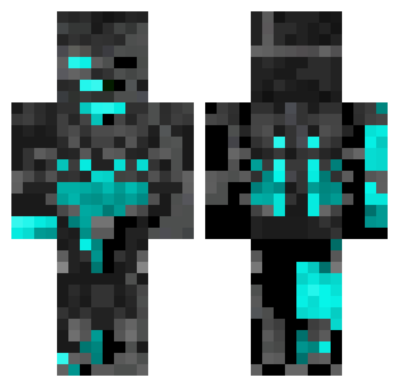 mattseds Minecraft skin, front and back view