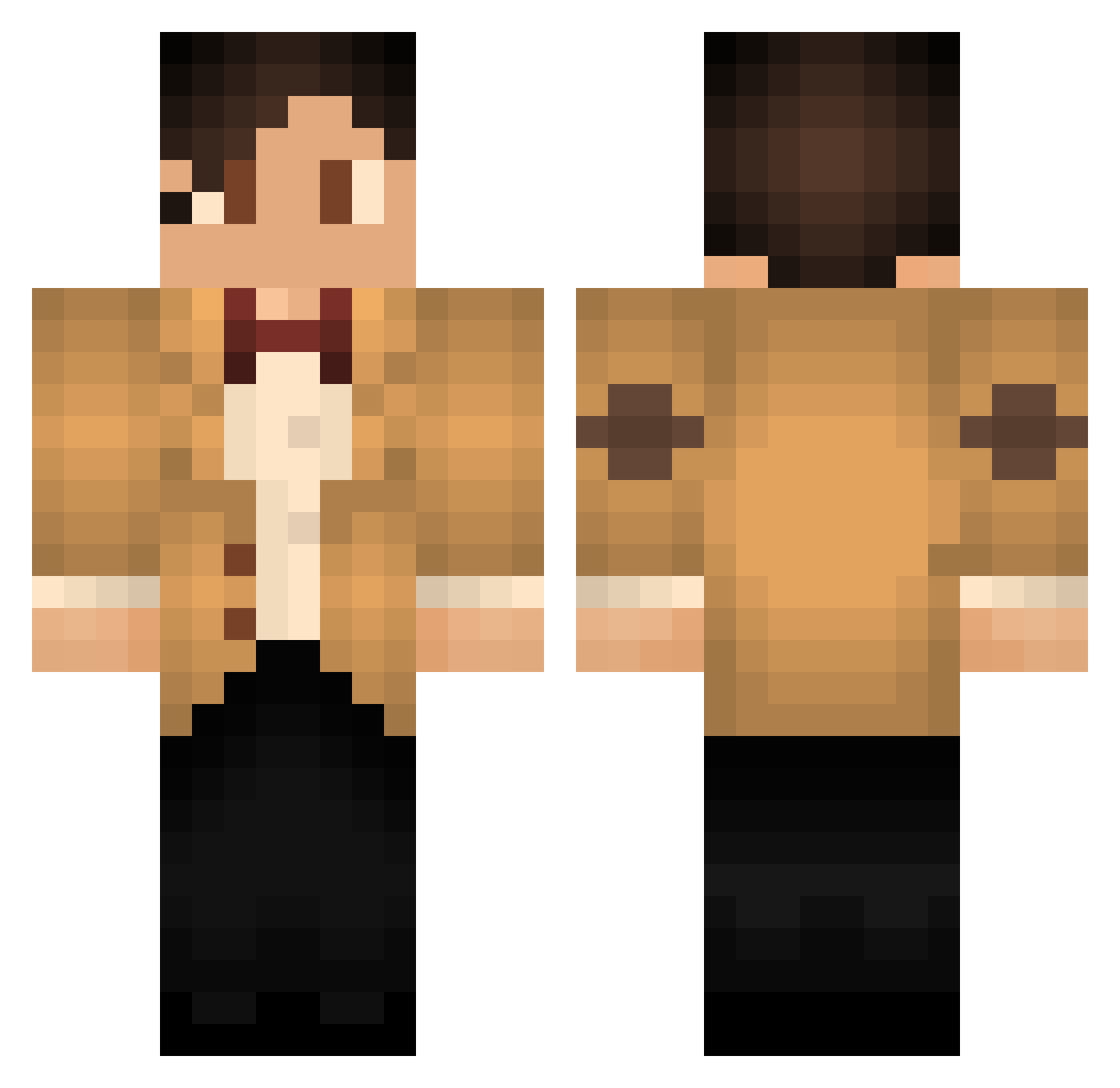 pt_miner Minecraft skin, front and back view