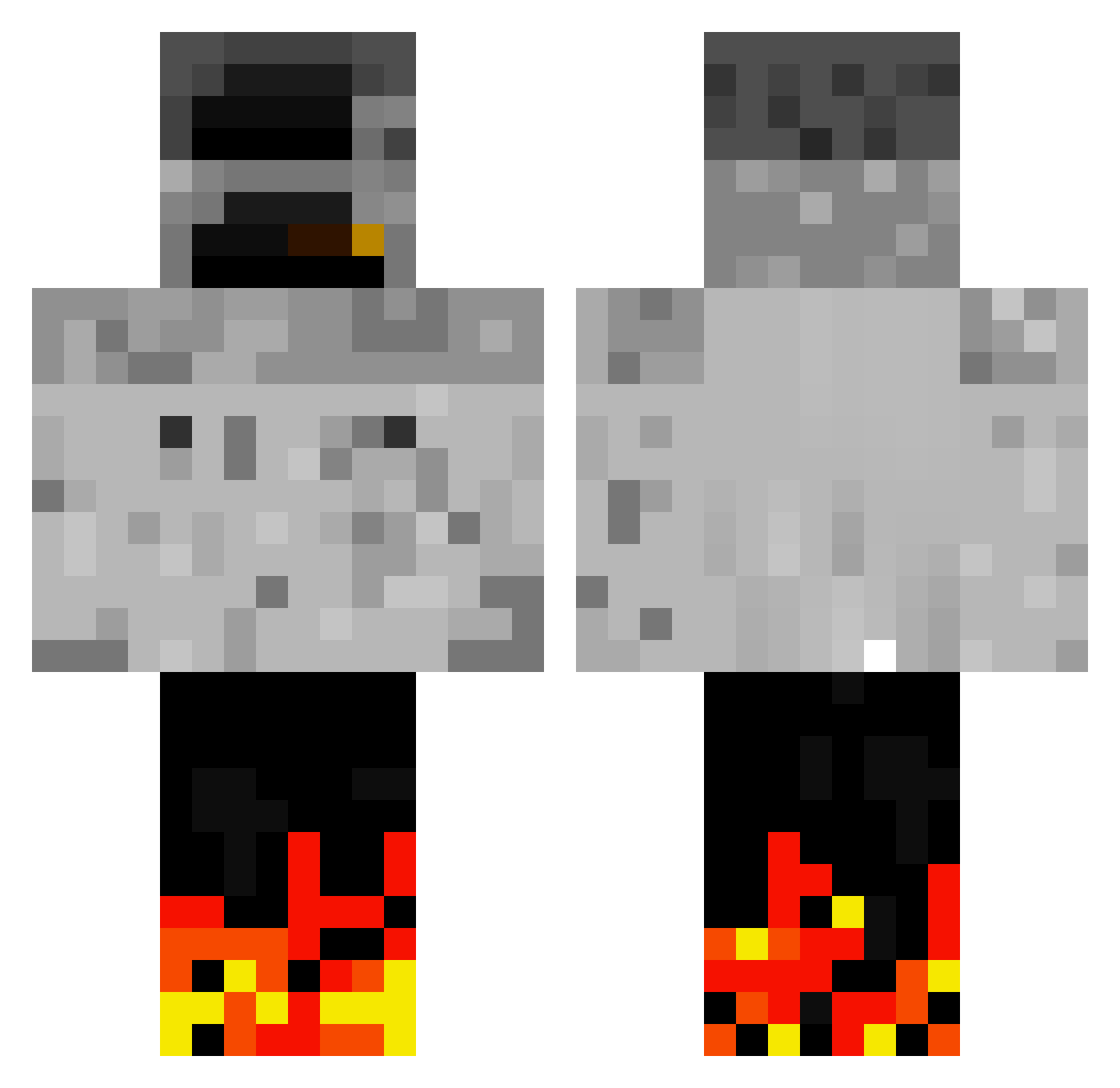 furnal_2 Minecraft skin, front and back view