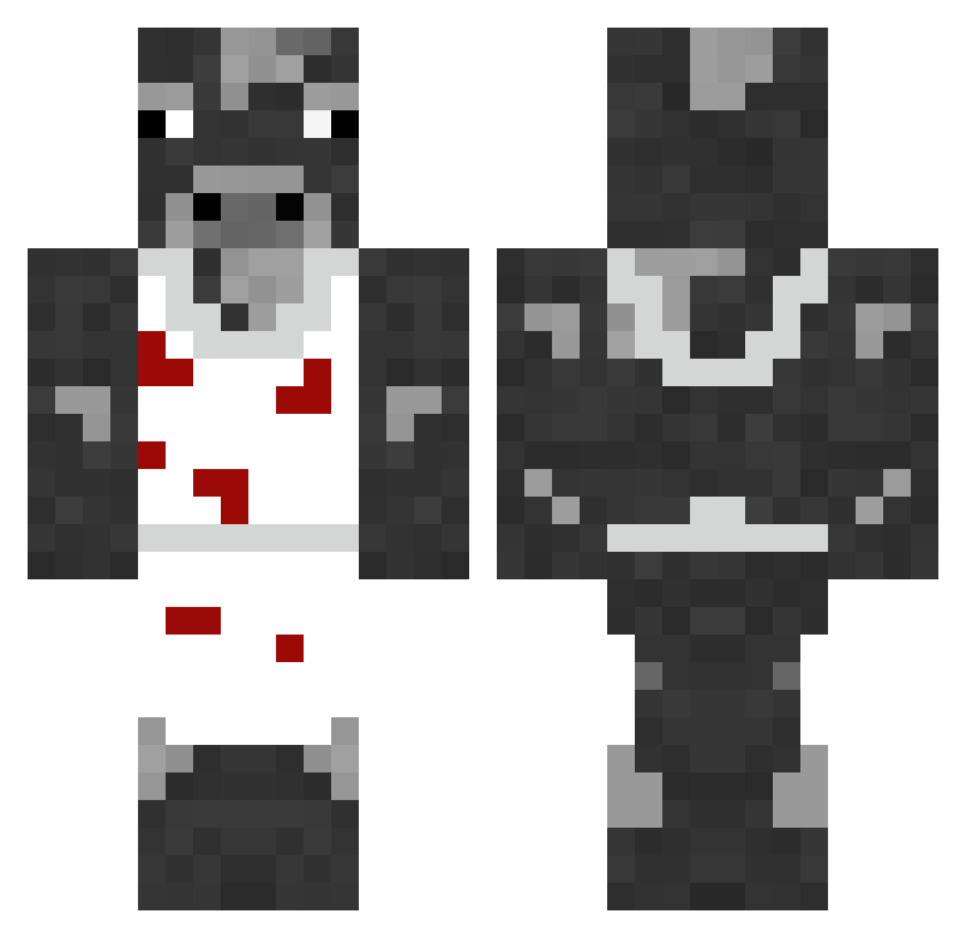 Den6PattedeKo Minecraft skin, front and back view