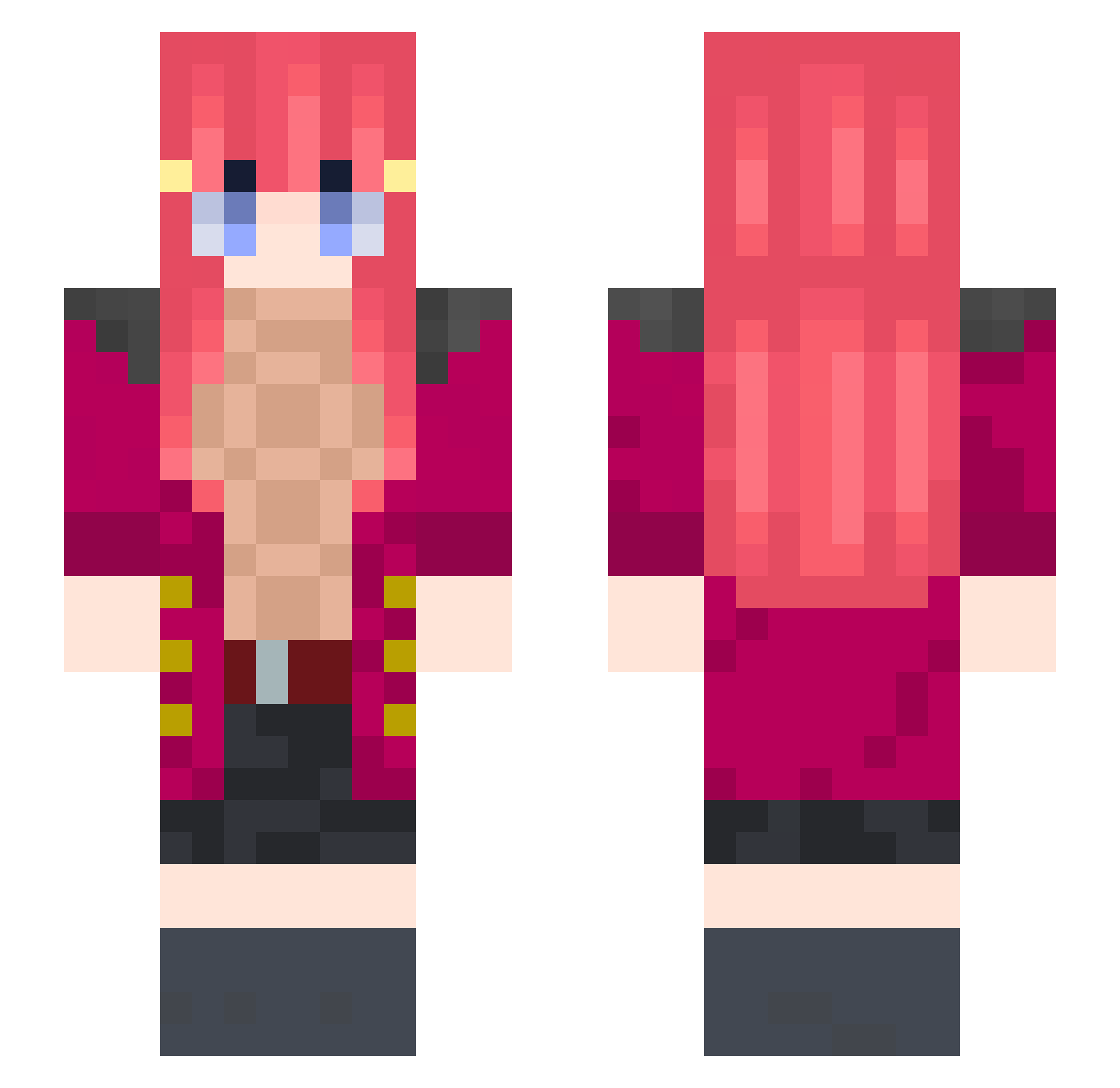 _Its_checc0 Minecraft skin, front and back view