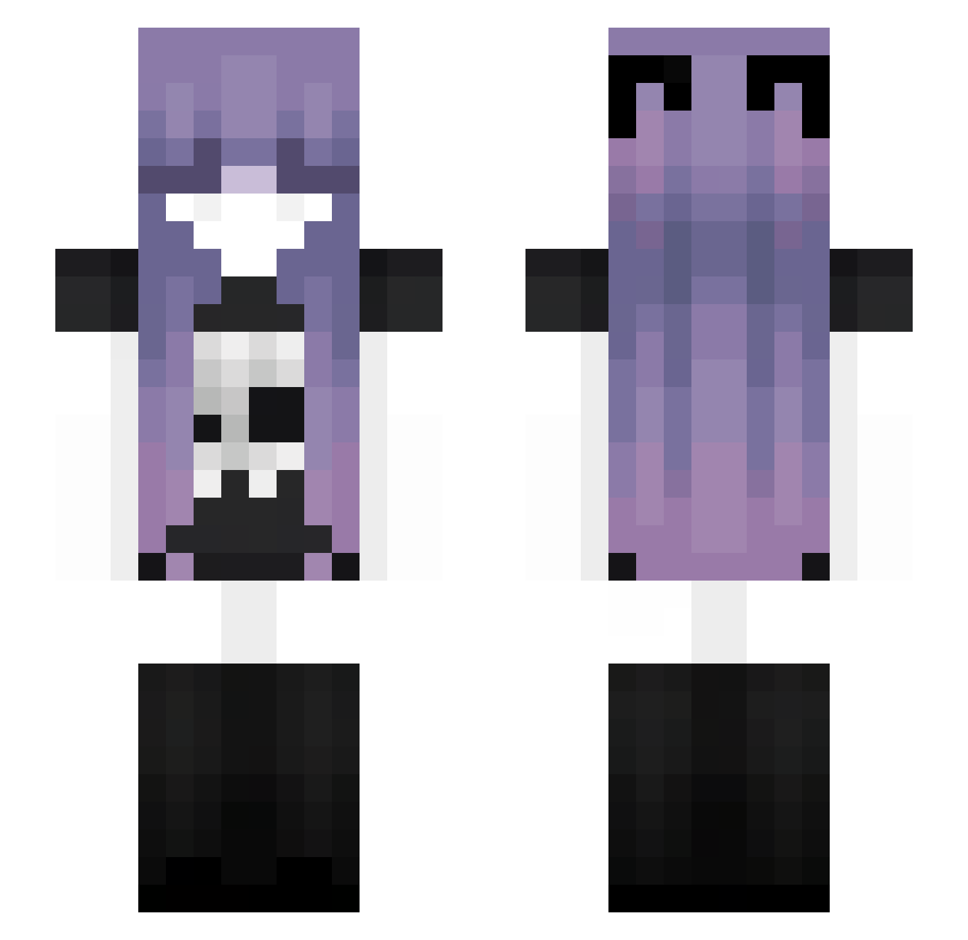 Stallionsann Minecraft skin, front and back view