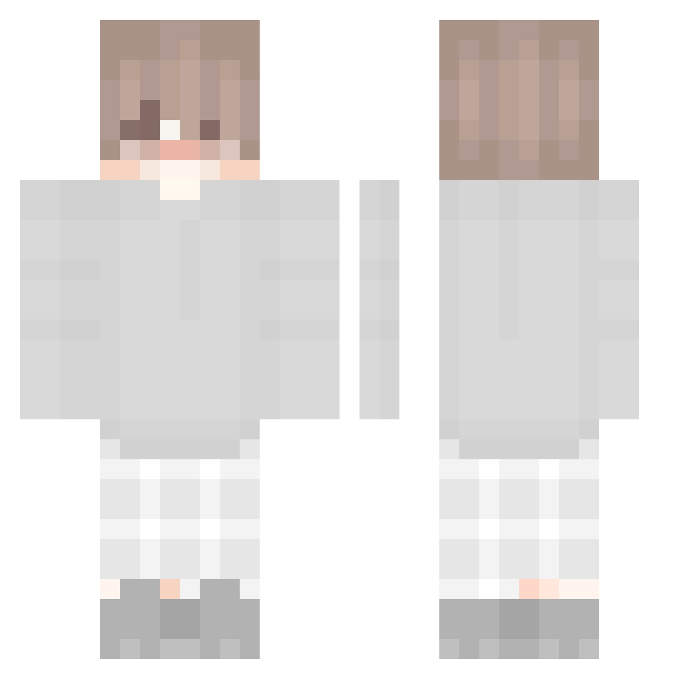 takunoskim Minecraft skin, front and back view