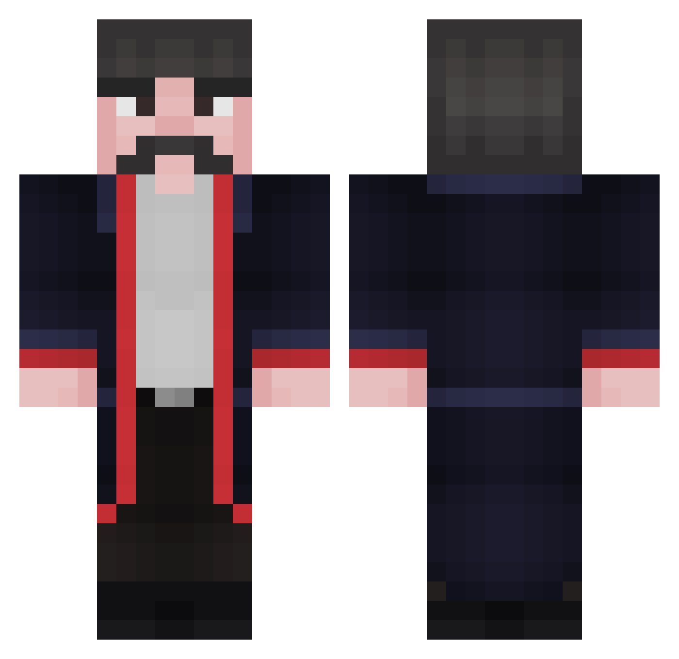 Jmotescu Minecraft skin, front and back view