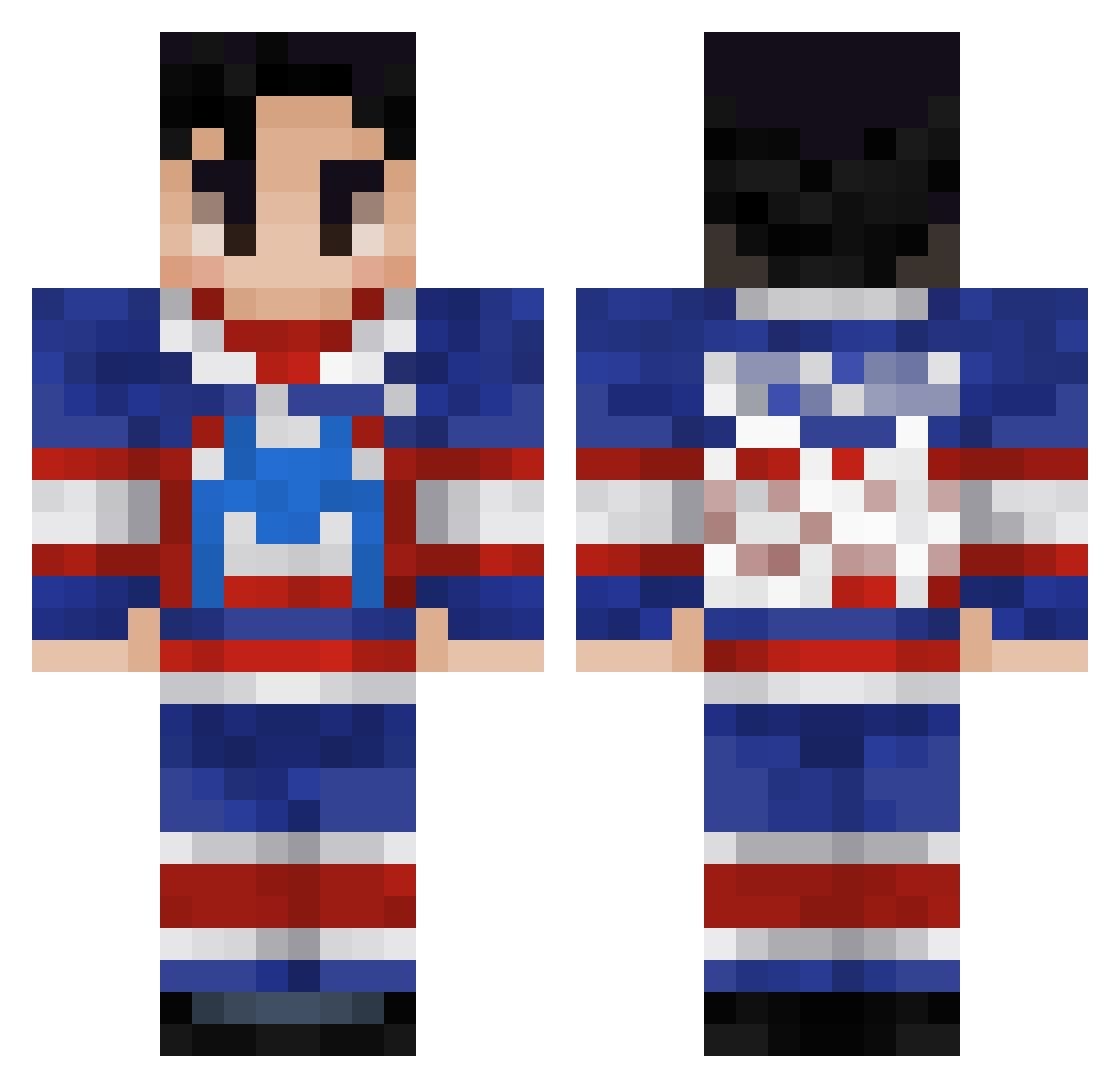 ElmTreee Minecraft skin, front and back view
