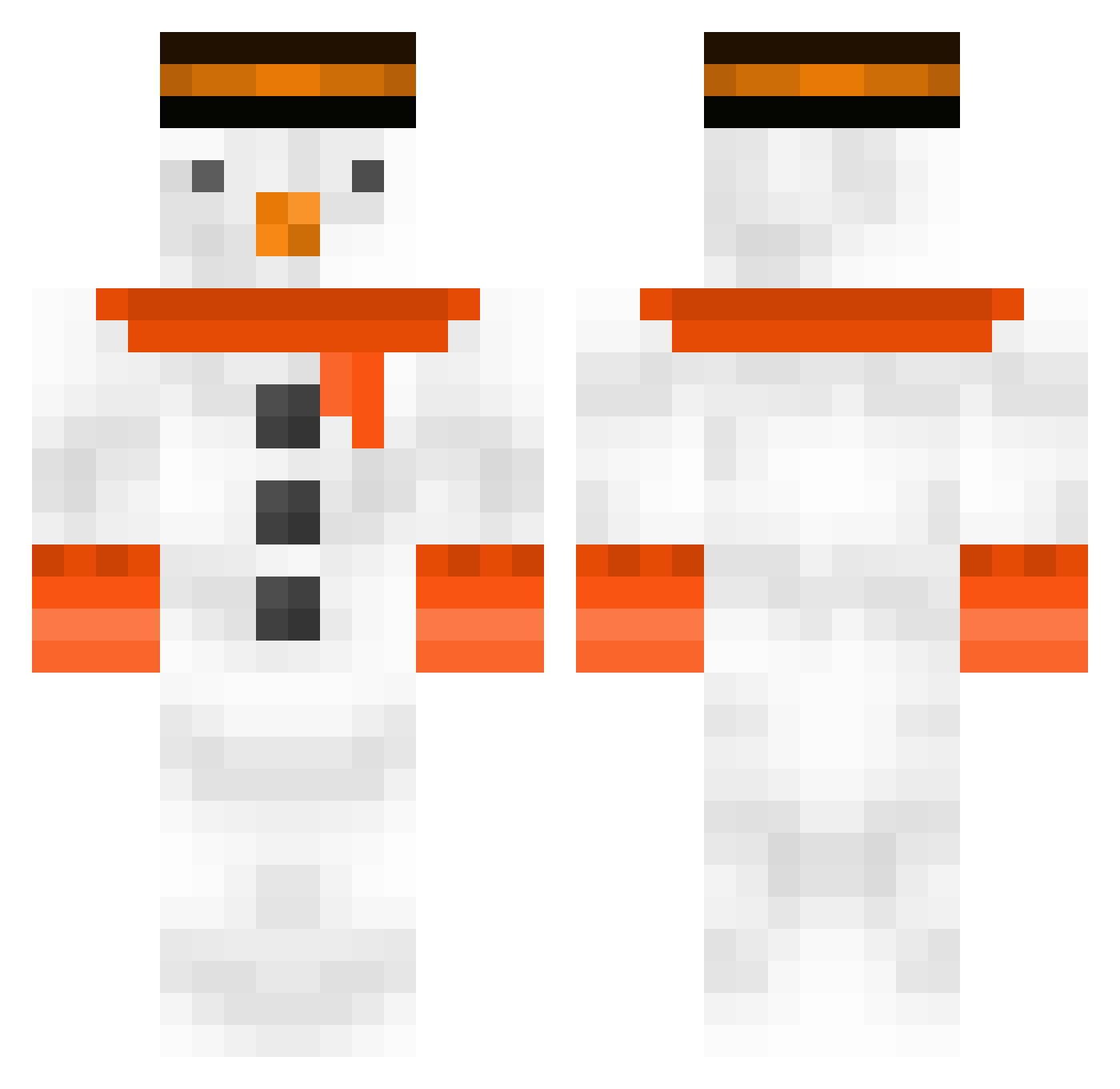 CaptainBerry22 Minecraft skin, front and back view