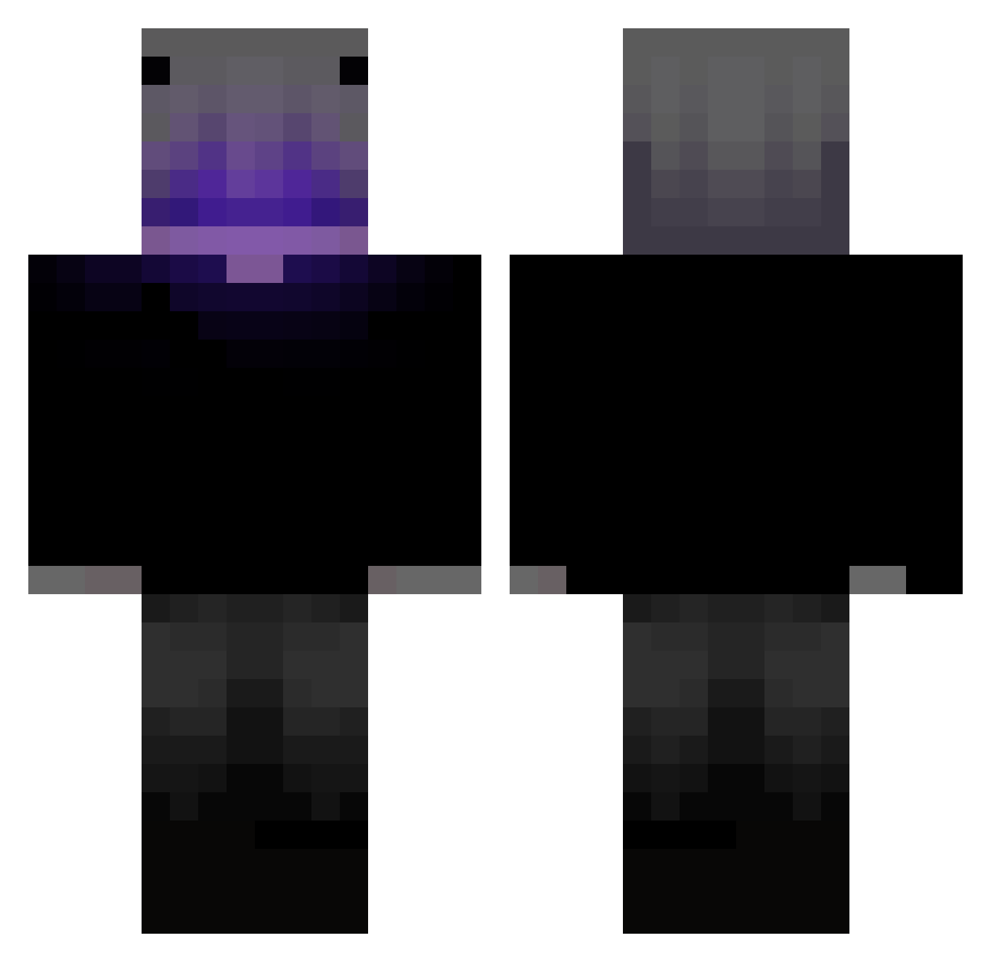 hAsansor Minecraft skin, front and back view