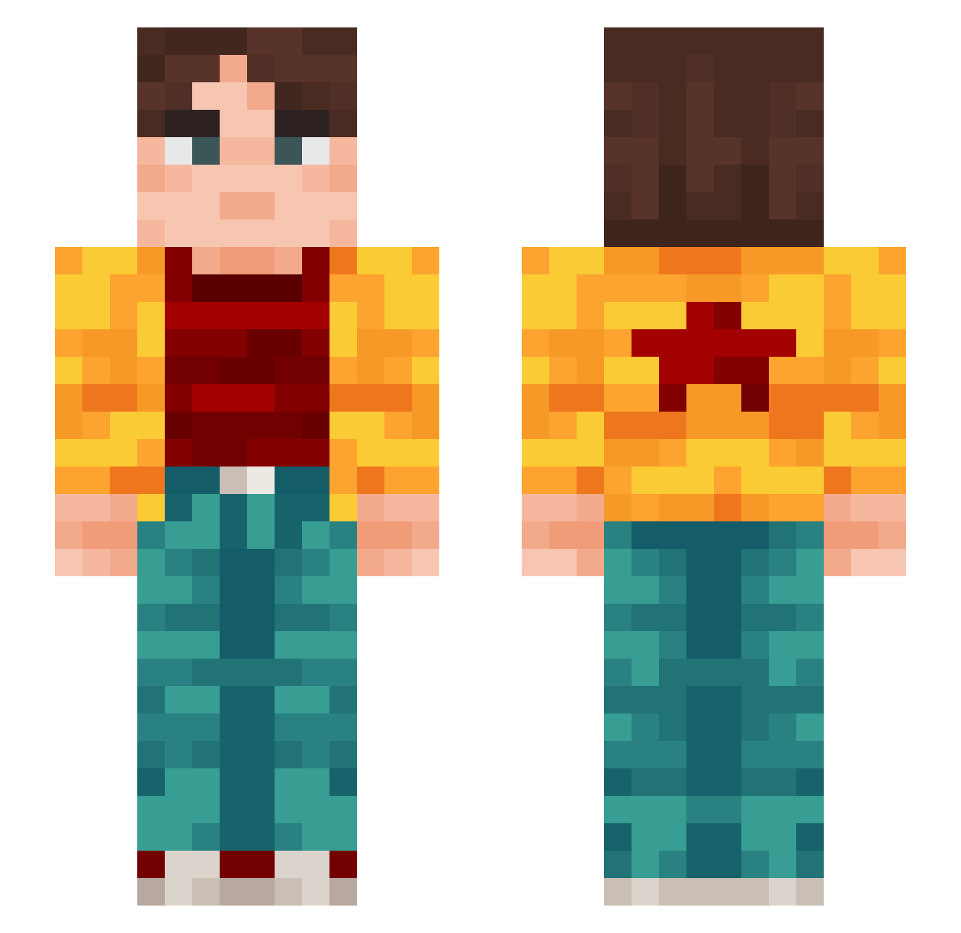 _Kezuhiro_ Minecraft skin, front and back view