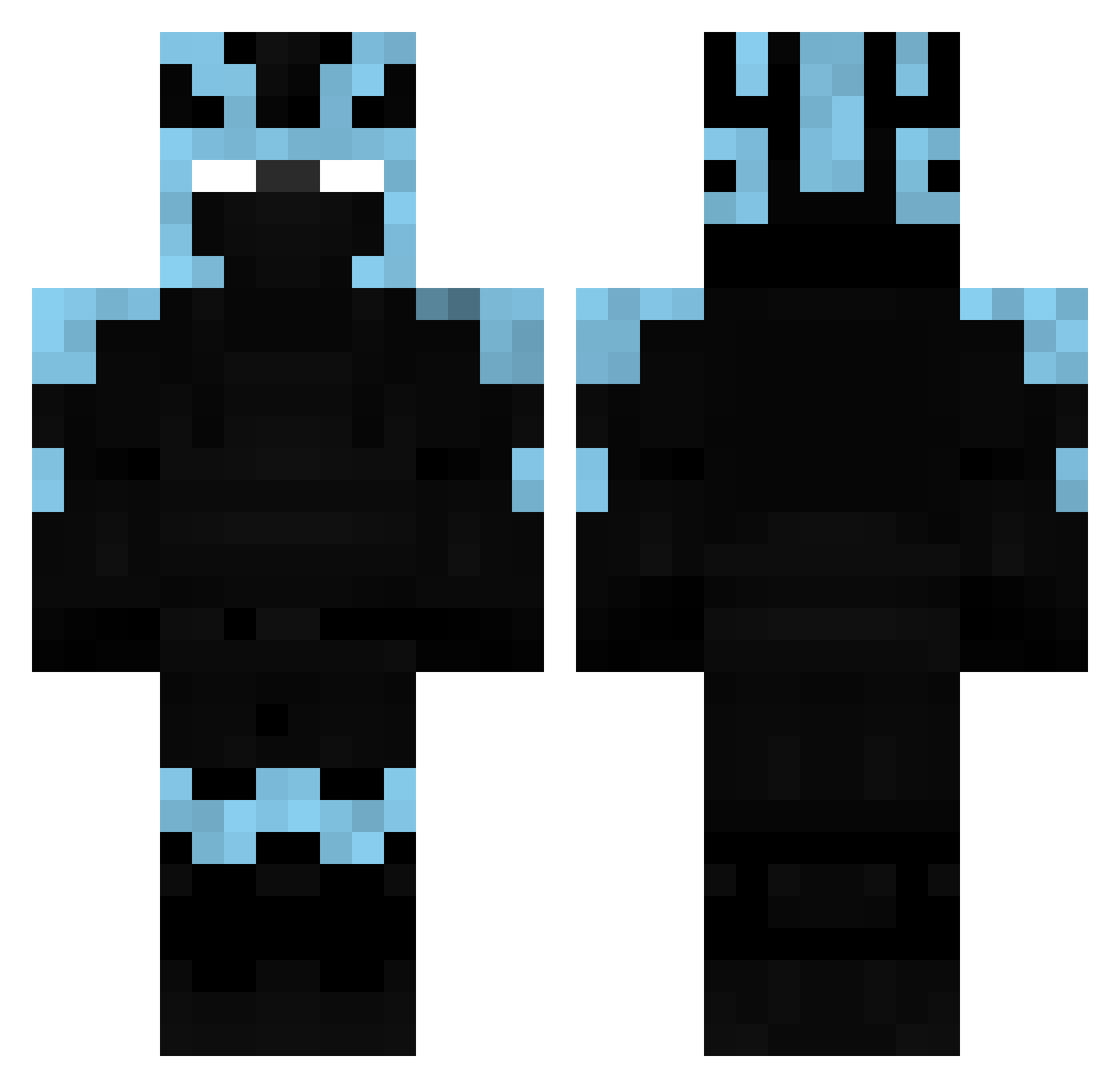 sussybakaqweckz Minecraft skin, front and back view