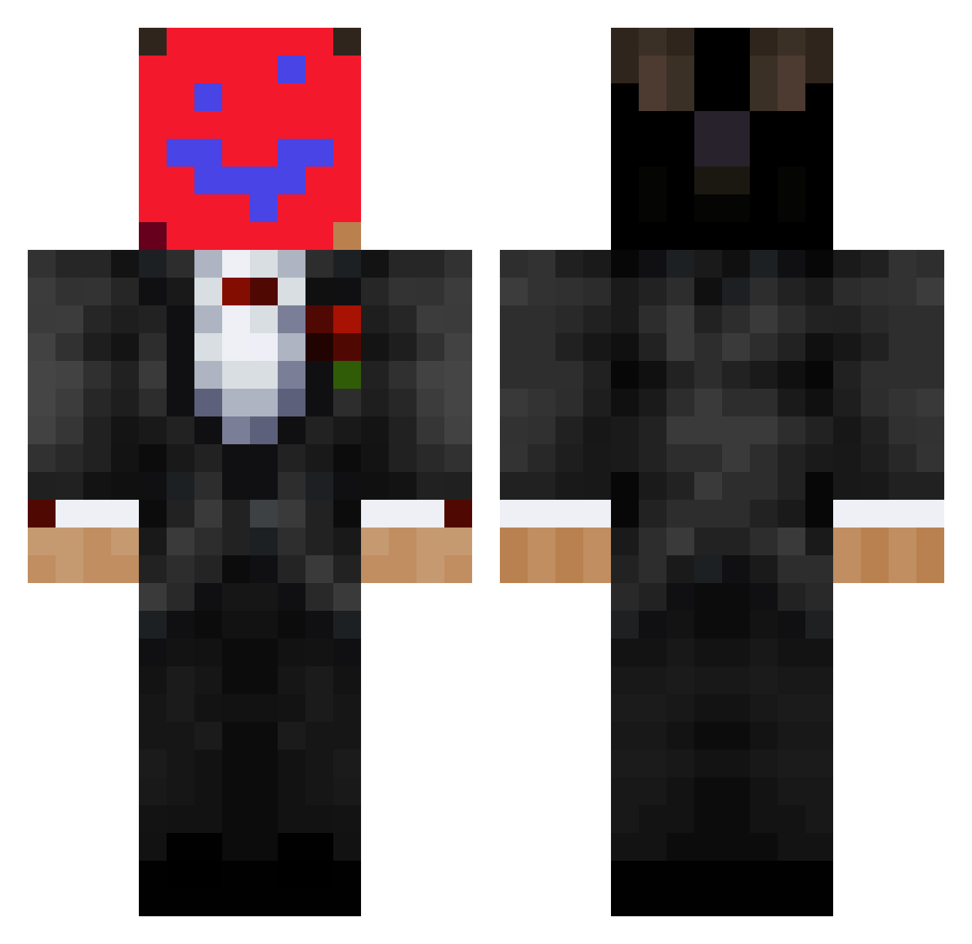 puboli Minecraft skin, front and back view