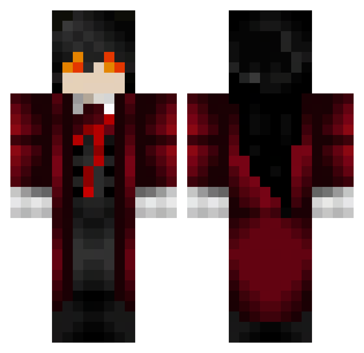 YUNGSARAJLIJA Minecraft skin, front and back view