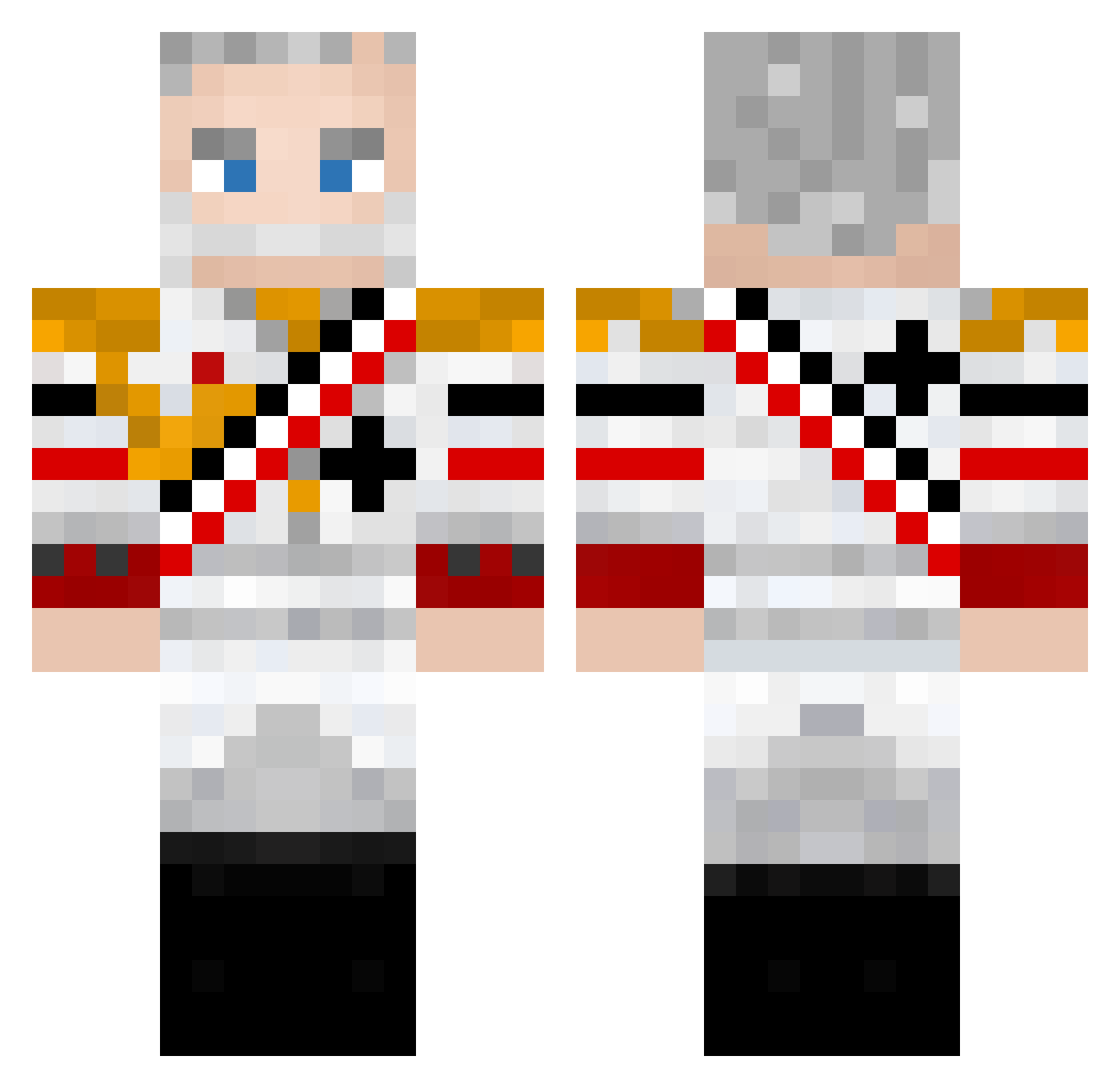 PrussianEmpire Minecraft skin, front and back view