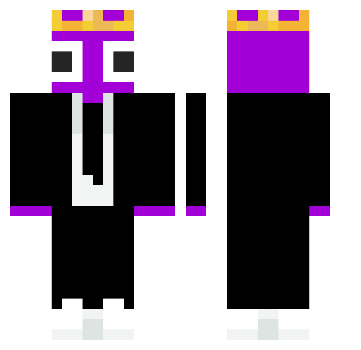 onskaz Minecraft skin, front and back view