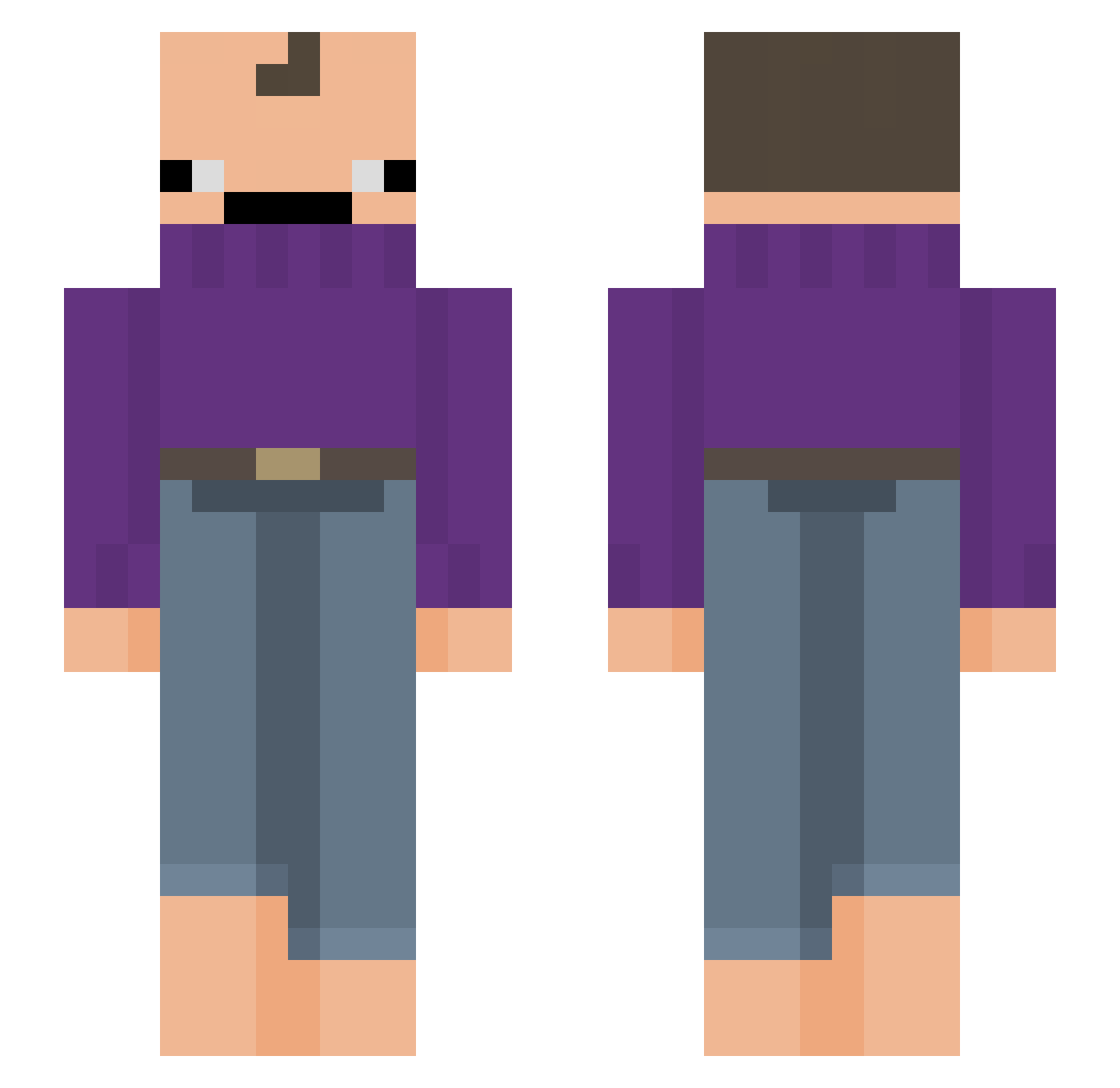 Bbsita_ Minecraft skin, front and back view