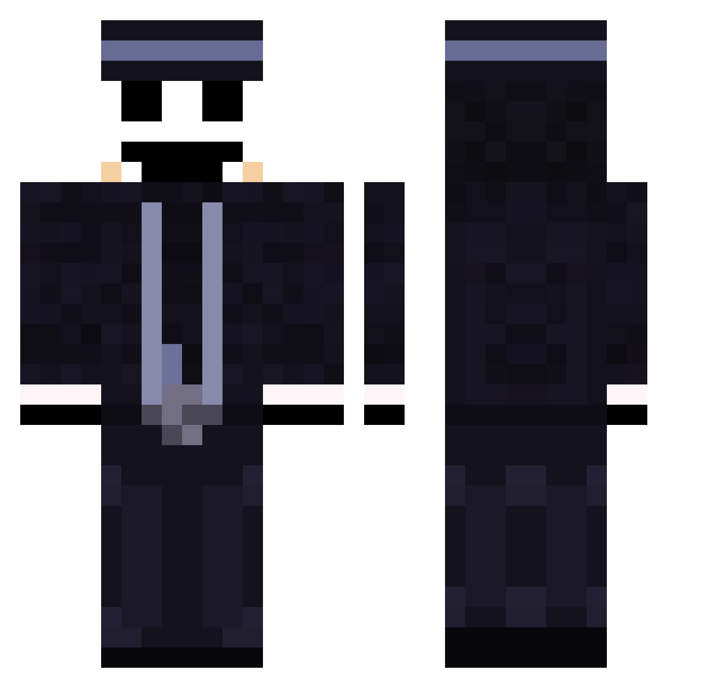 rottenawayy Minecraft skin, front and back view