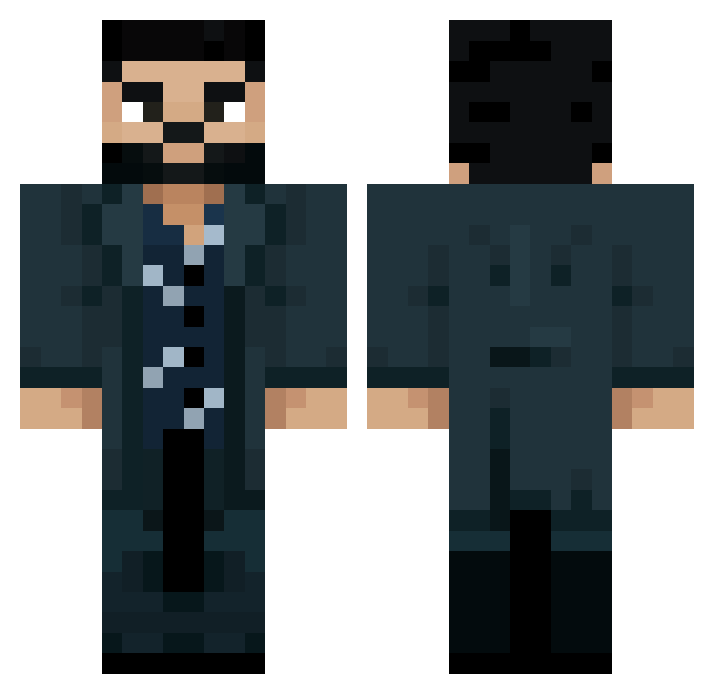 WildaReznik Minecraft skin, front and back view