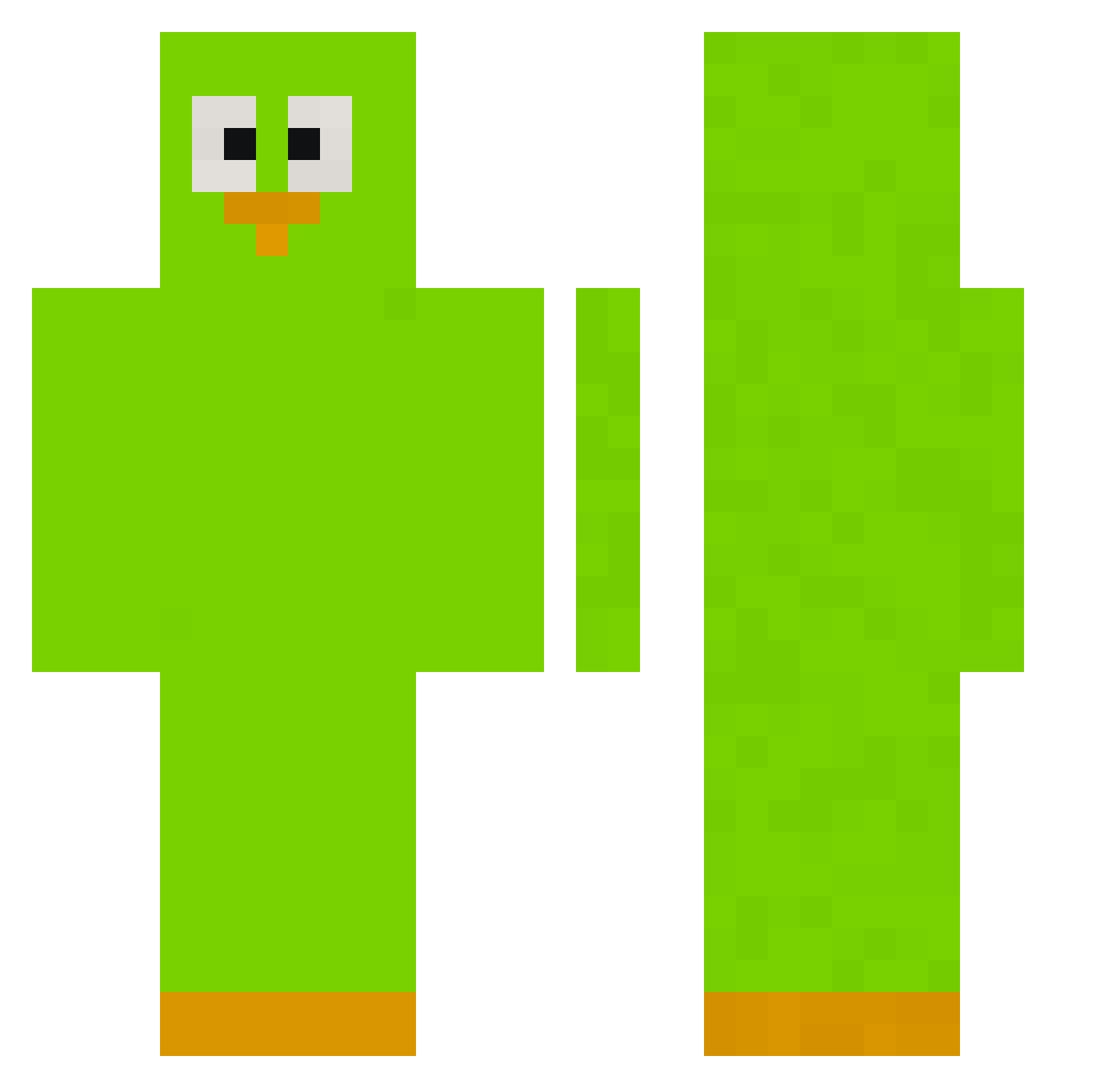 9venta Minecraft skin, front and back view