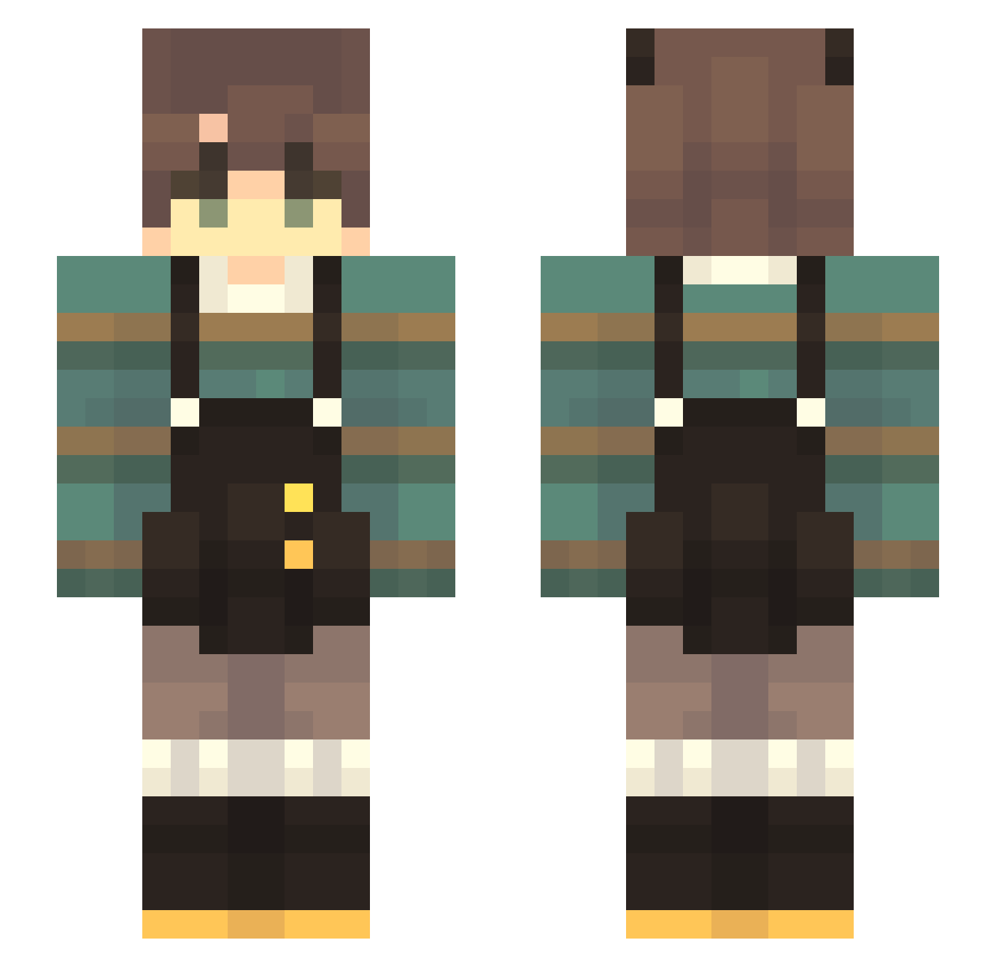 xMoka_ Minecraft skin, front and back view