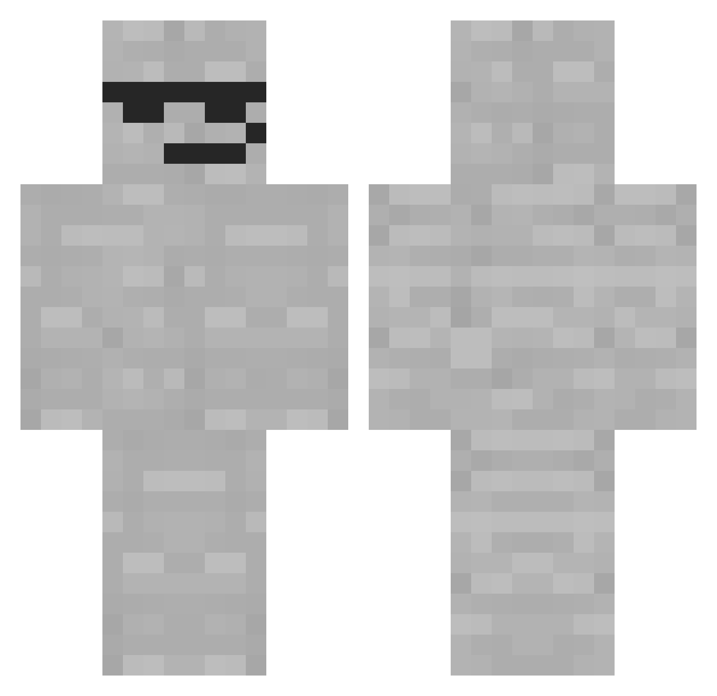 Marenis Minecraft skin, front and back view