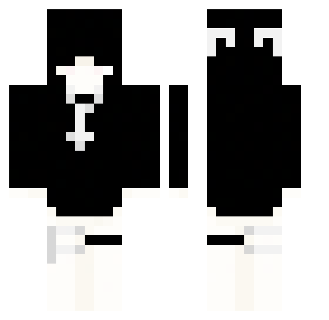 _Inaya Minecraft skin, front and back view