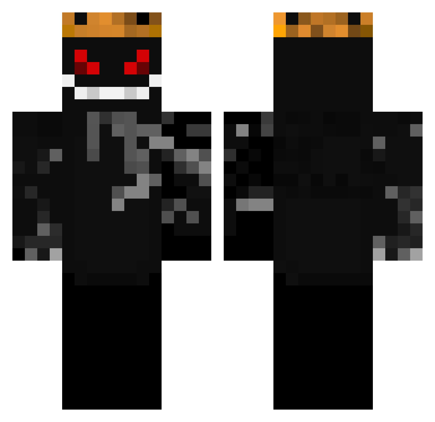 vBARF_ Minecraft skin, front and back view