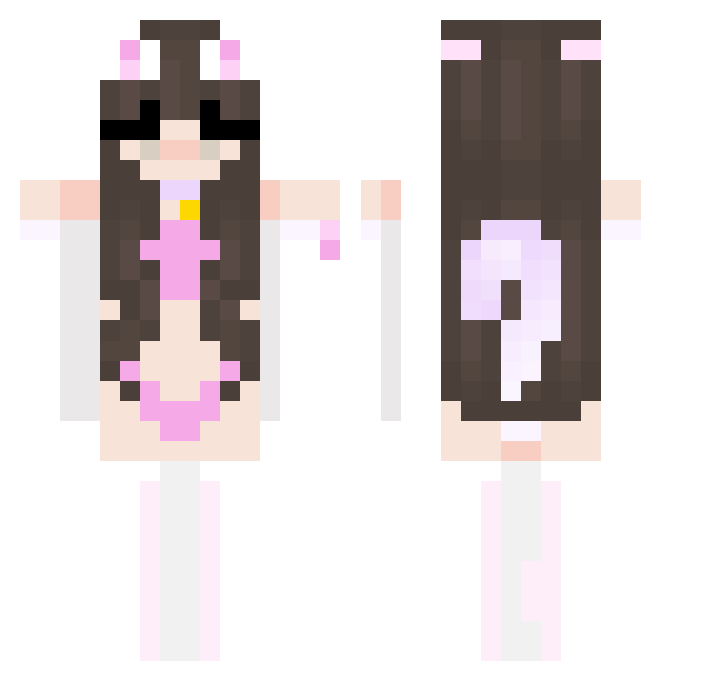 cov6 Minecraft skin, front and back view