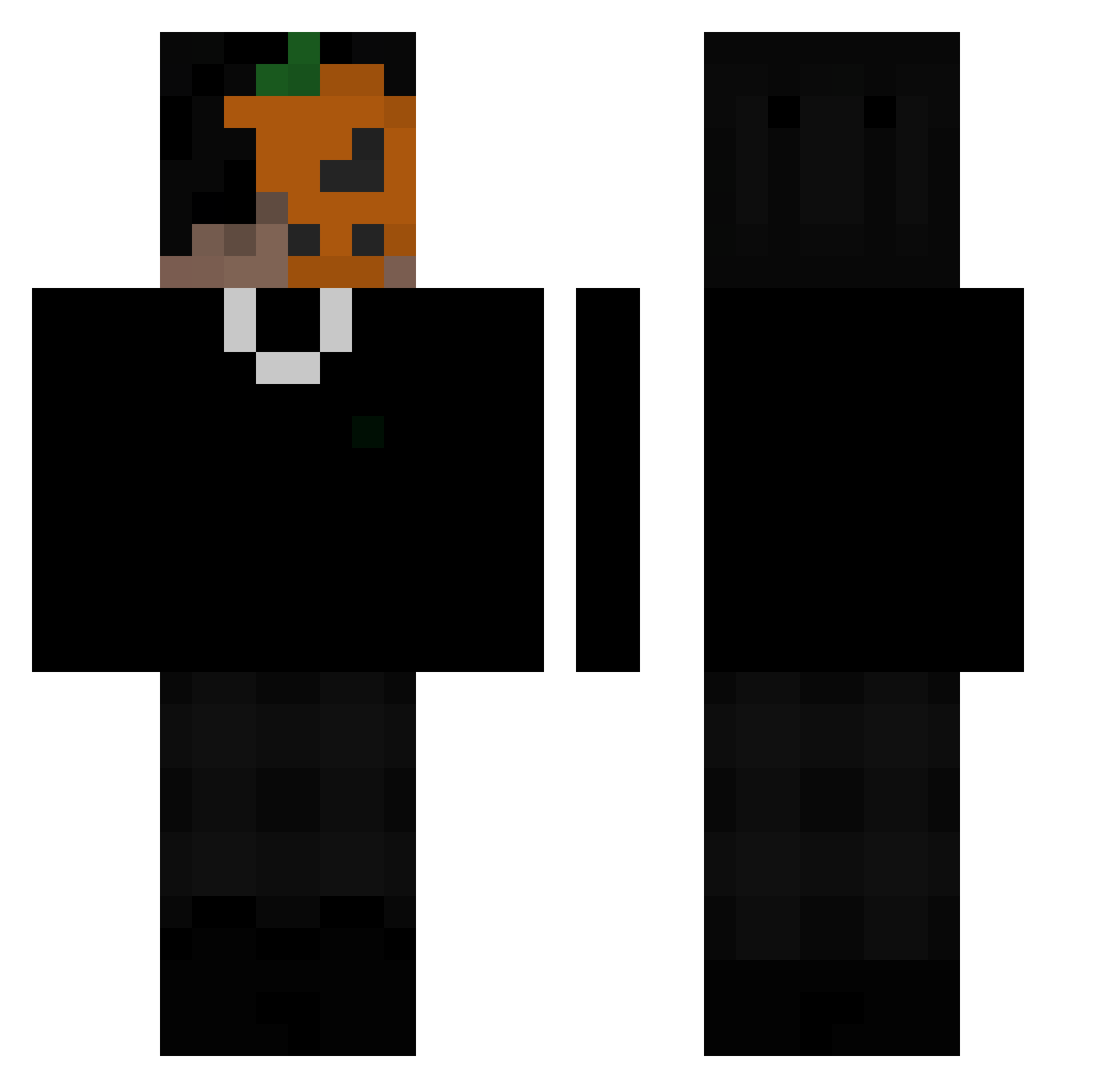 Netsuuu Minecraft skin, front and back view
