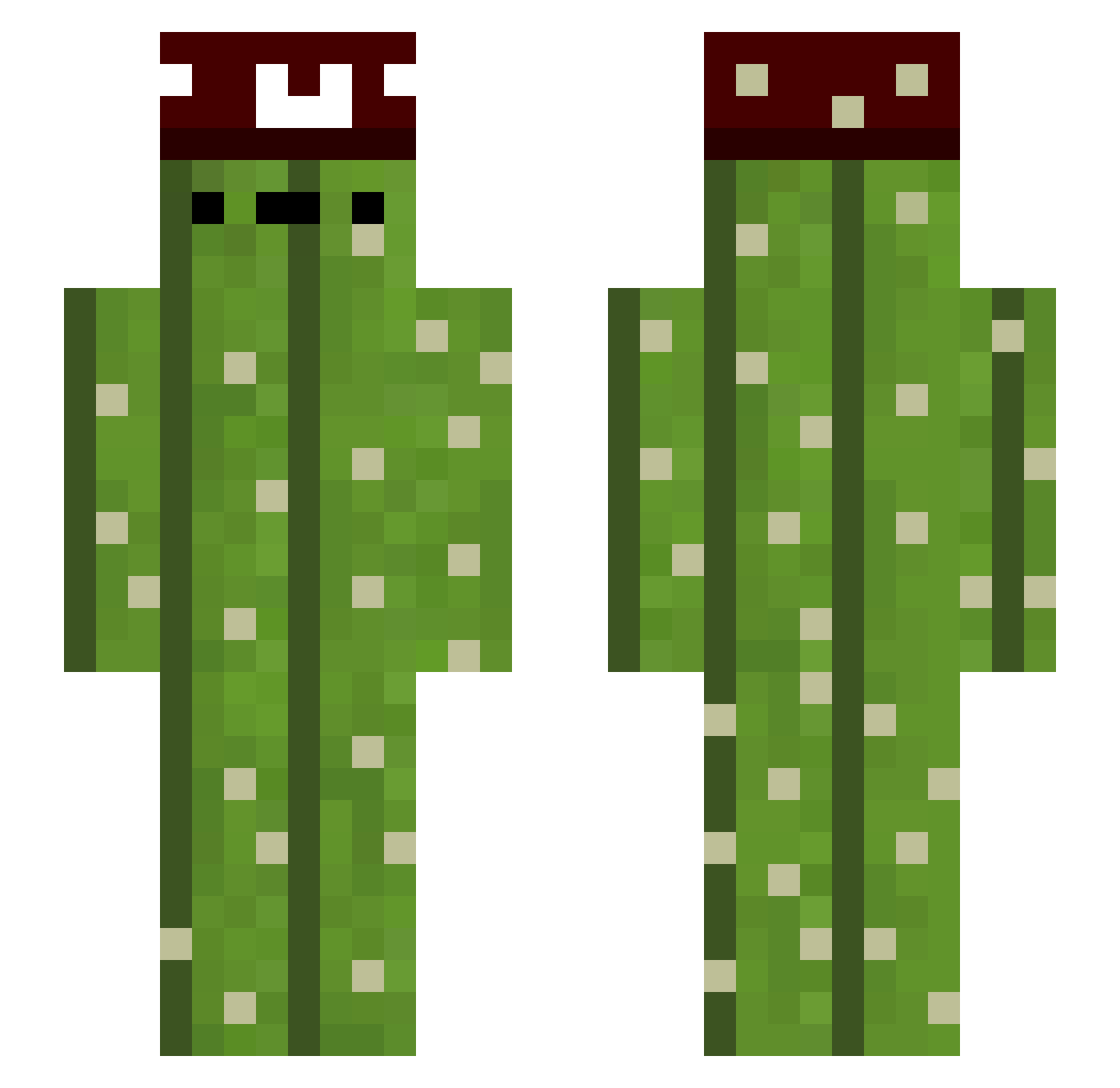 ImYourPapiChulo Minecraft skin, front and back view