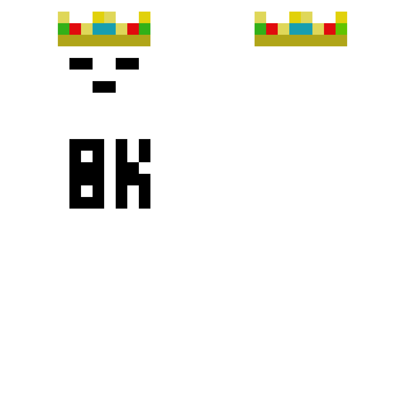 IDriinkBleach Minecraft skin, front and back view