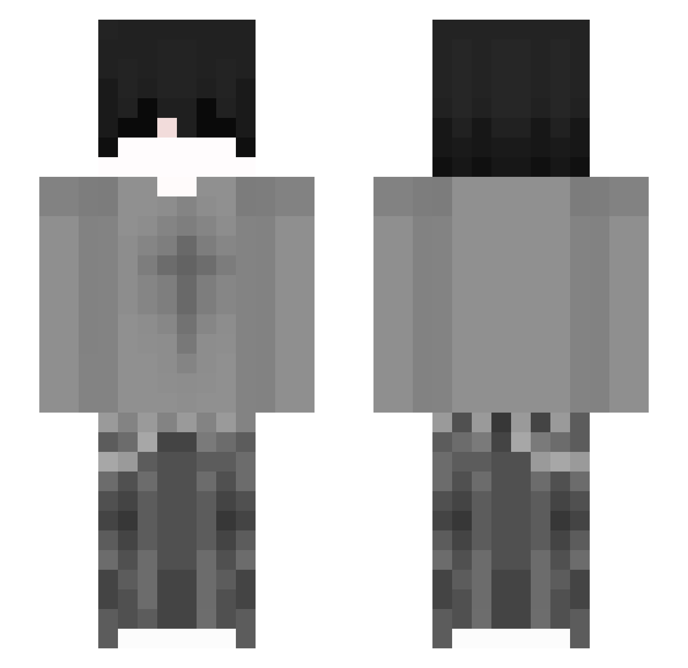 SztywnyGit82 Minecraft skin, front and back view