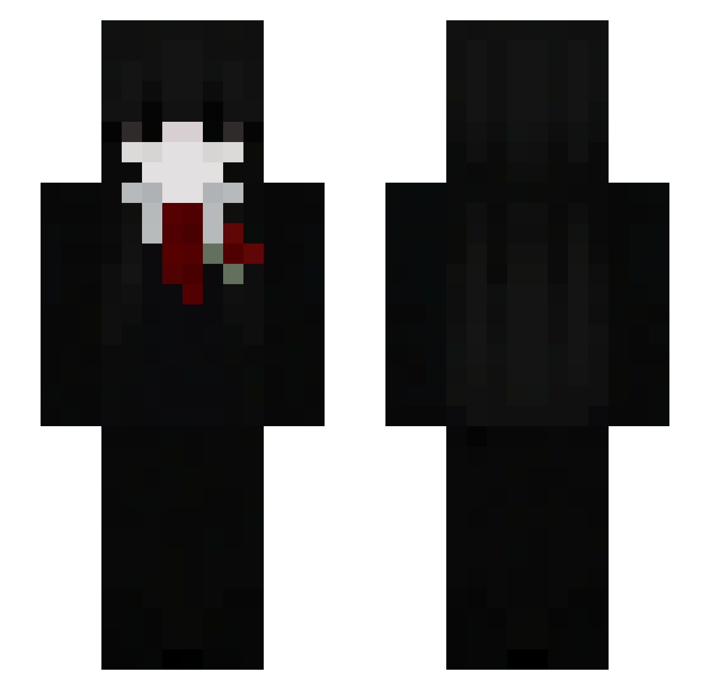 GMHiruko Minecraft skin, front and back view