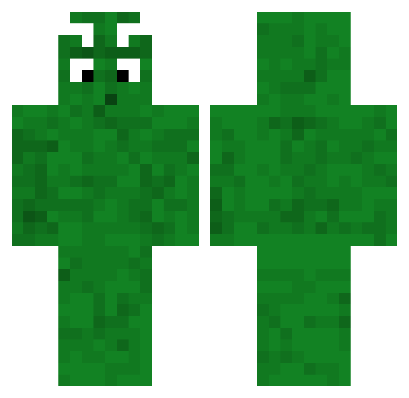 minimishca Minecraft skin, front and back view