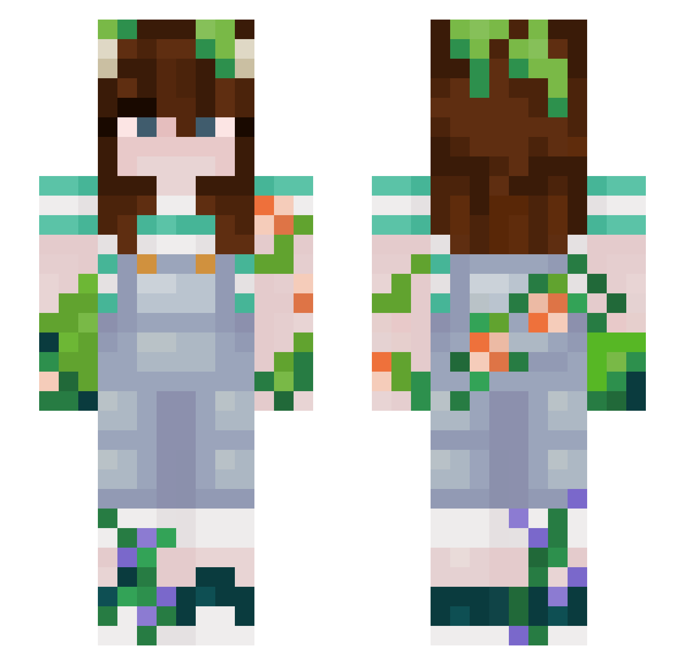 Fenris_Felicis Minecraft skin, front and back view