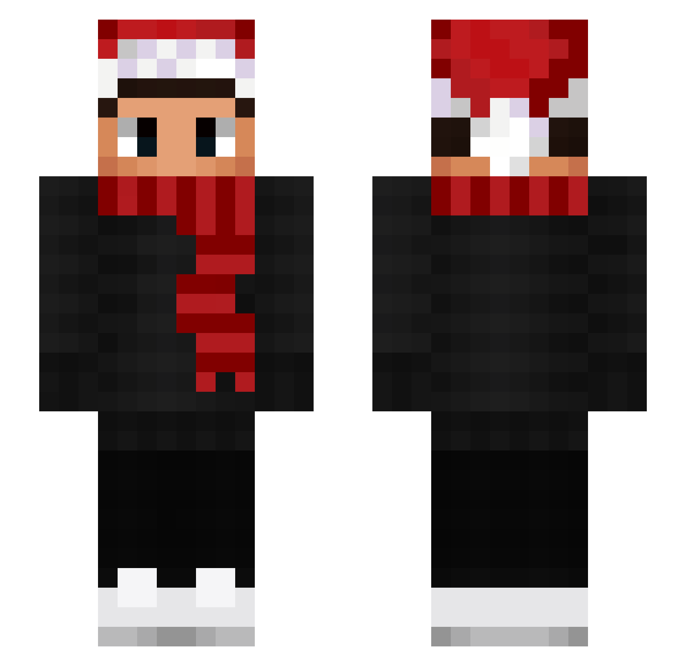 TedyJr Minecraft skin, front and back view