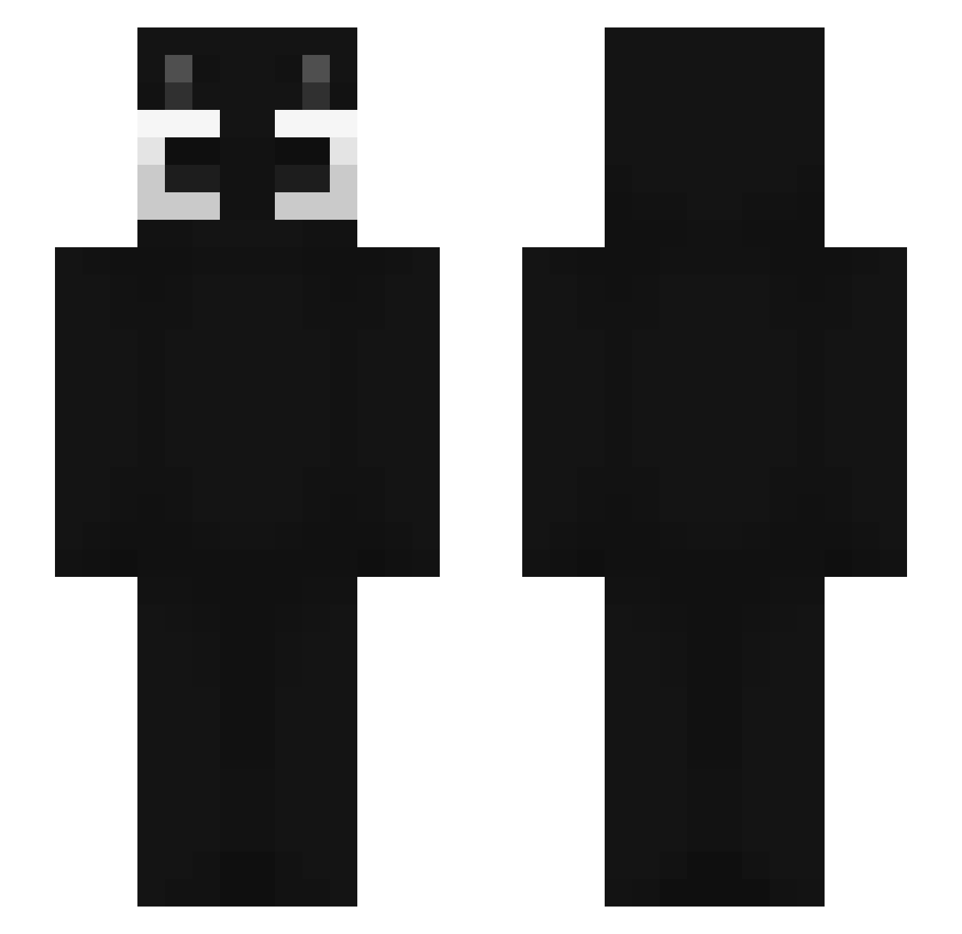 force6767 Minecraft skin, front and back view