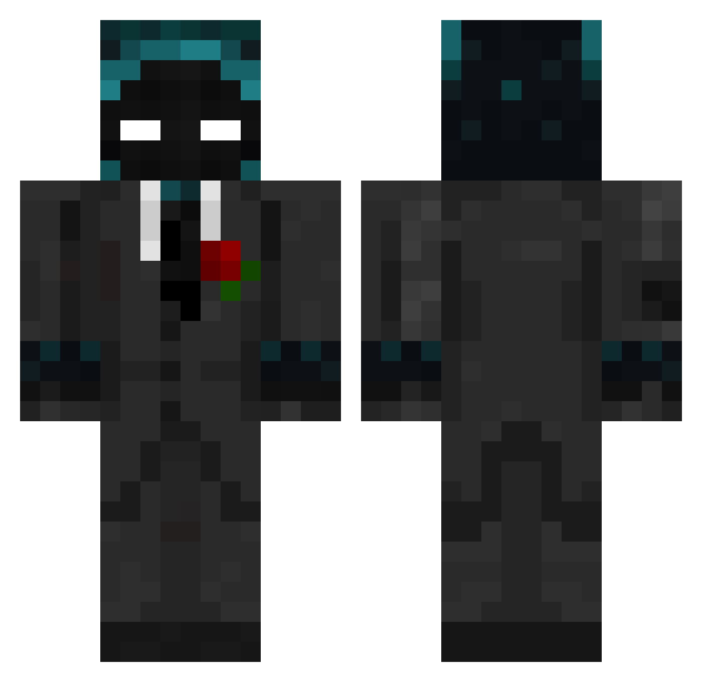Speaker903 Minecraft skin, front and back view