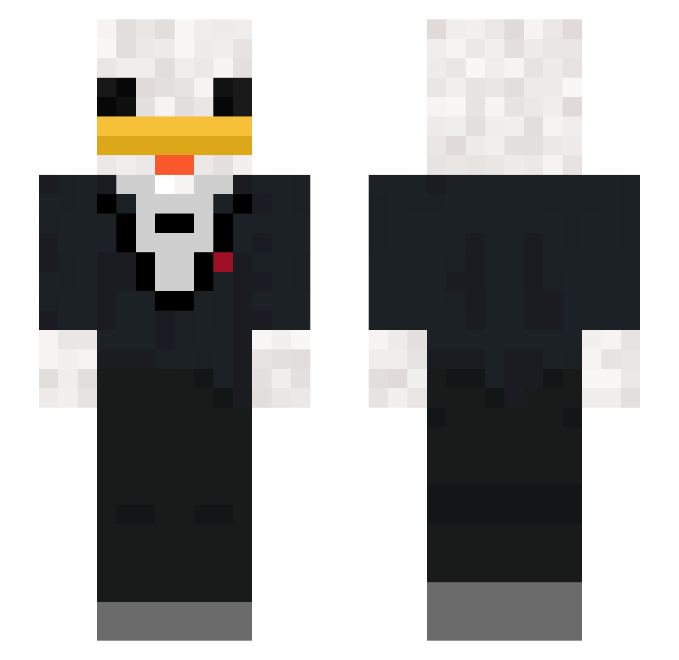 RioDigiorno Minecraft skin, front and back view