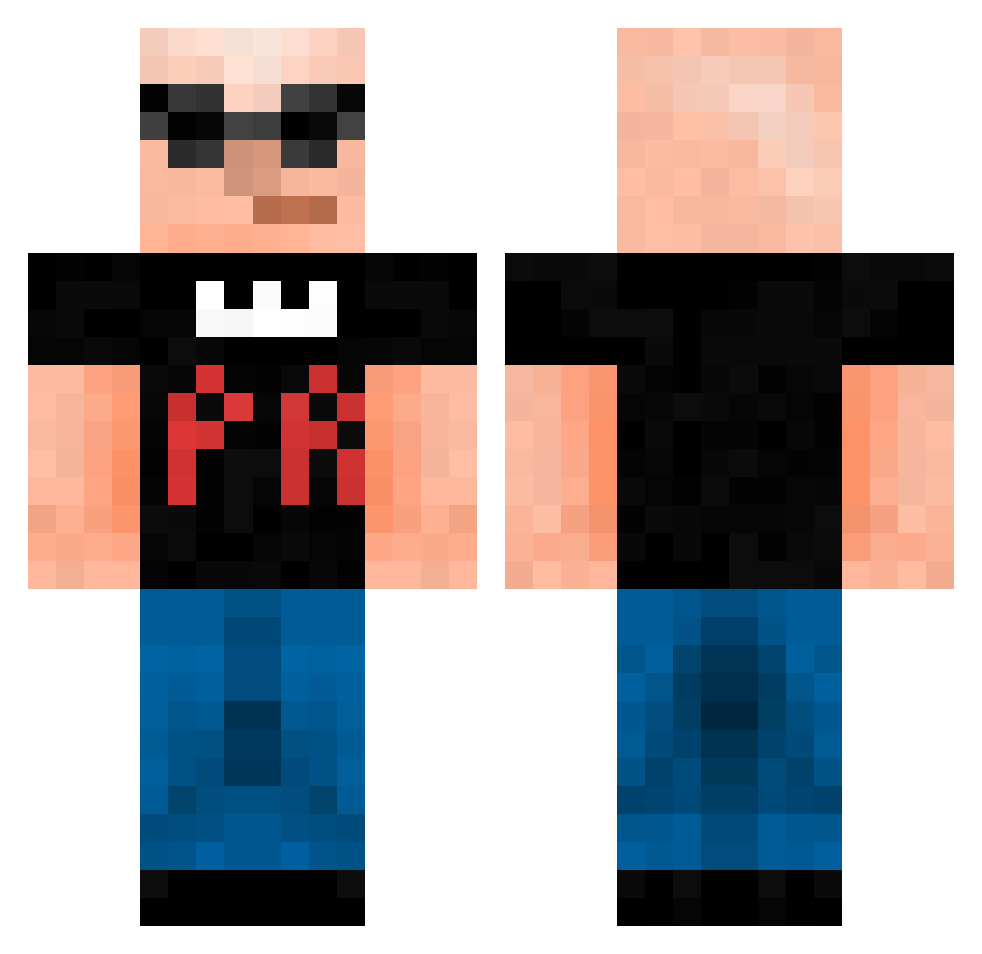 elulipurrum Minecraft skin, front and back view