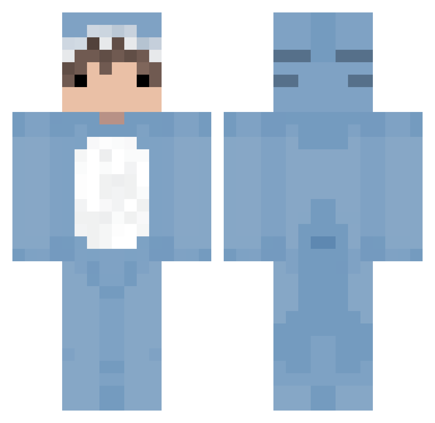 yarksuwu Minecraft skin, front and back view
