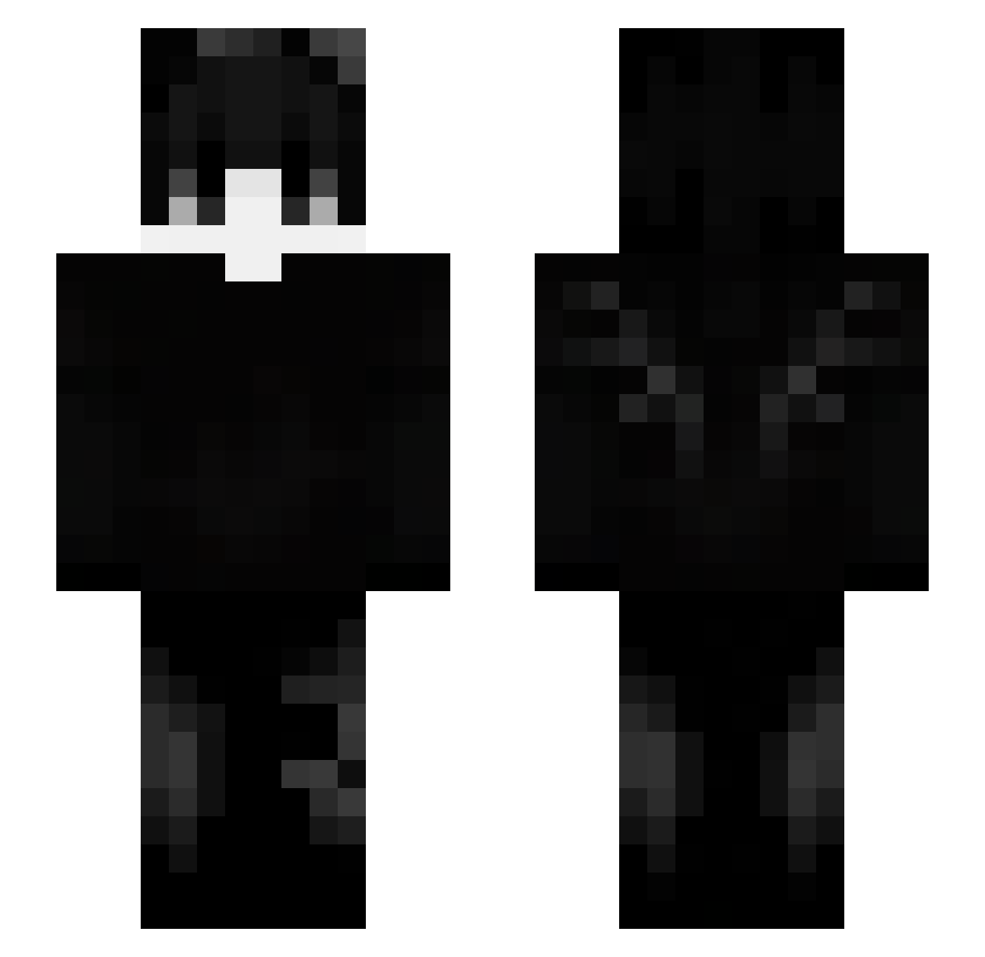 Baptistec87 Minecraft skin, front and back view