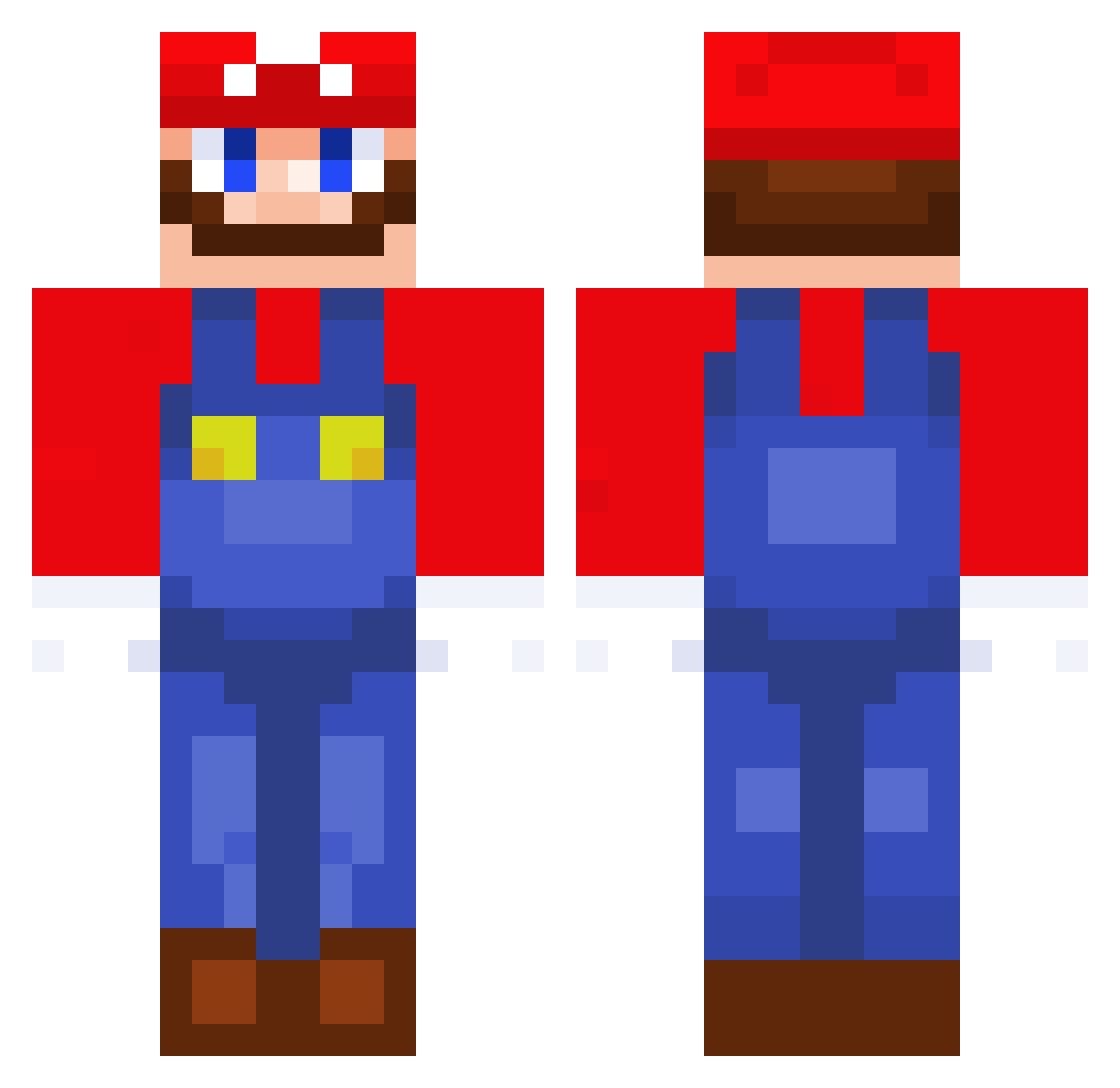 LittleGamerLvP Minecraft skin, front and back view