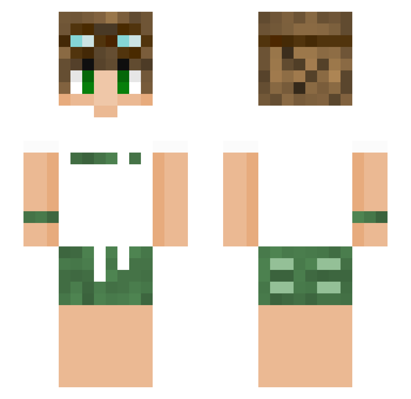 _Tatz_ Minecraft skin, front and back view