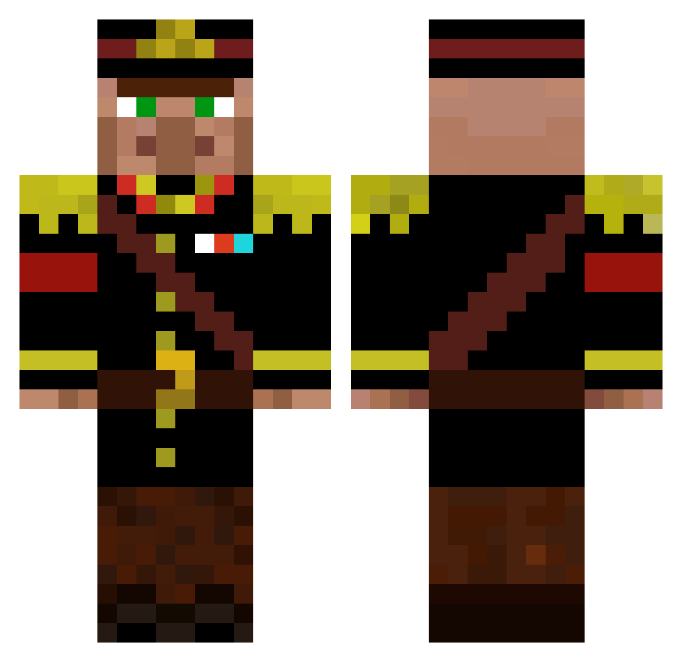 koxu_macioj Minecraft skin, front and back view