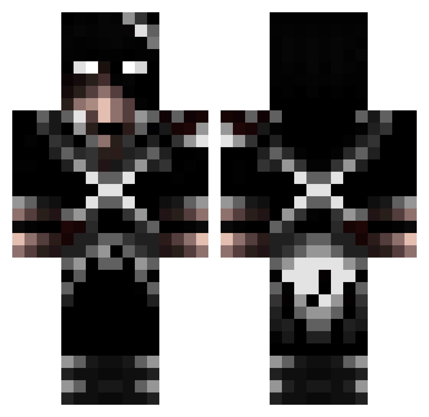 SlimboJimbo505 Minecraft skin, front and back view