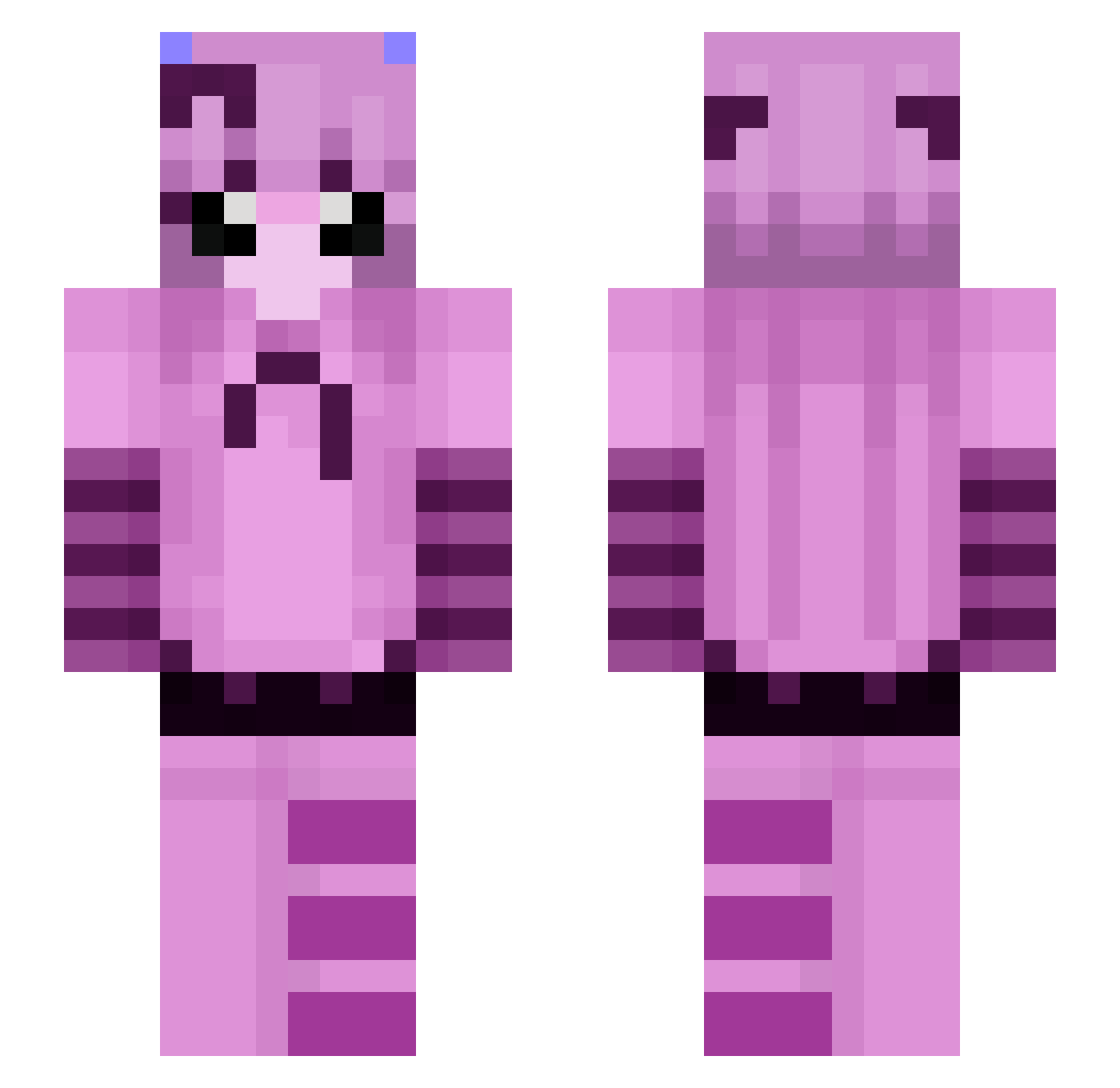 pastelito1919 Minecraft skin, front and back view